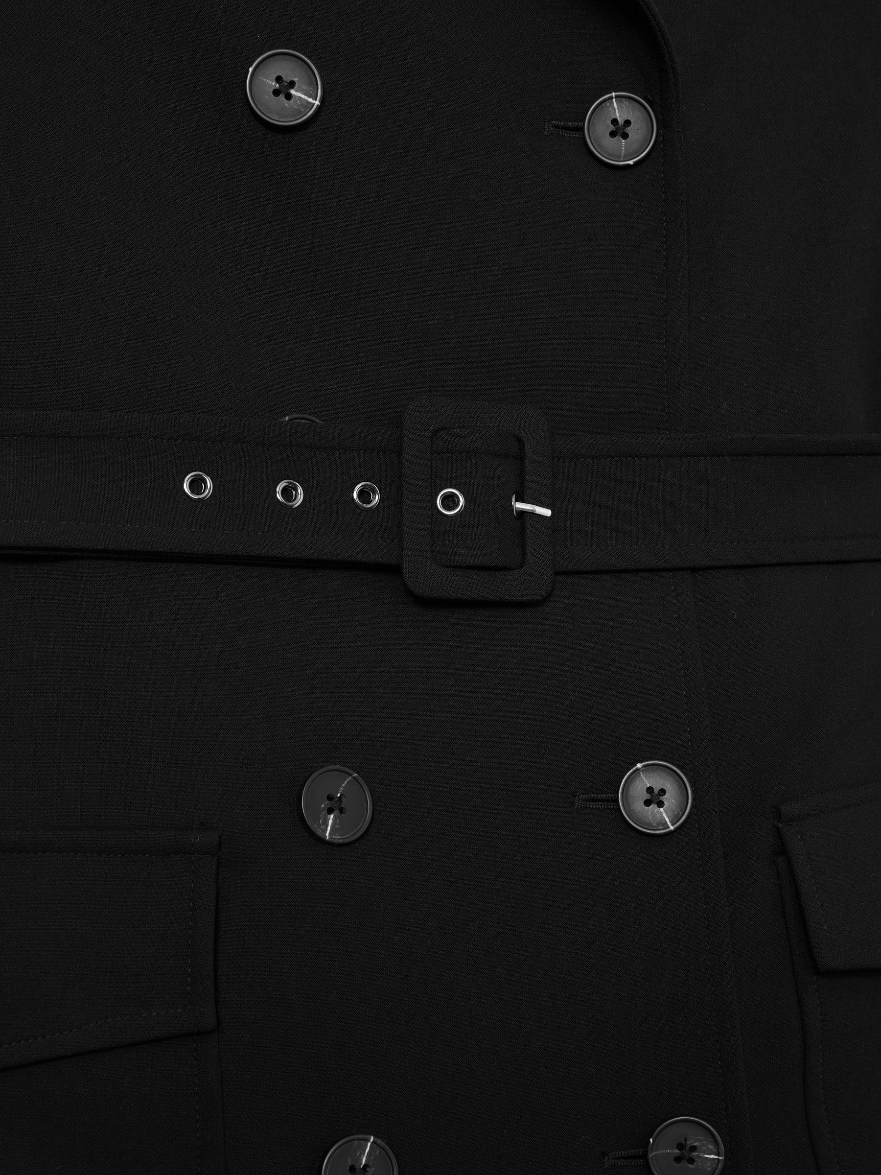 Petite Belted Utility Jumpsuit in Black - Image 5 of 6