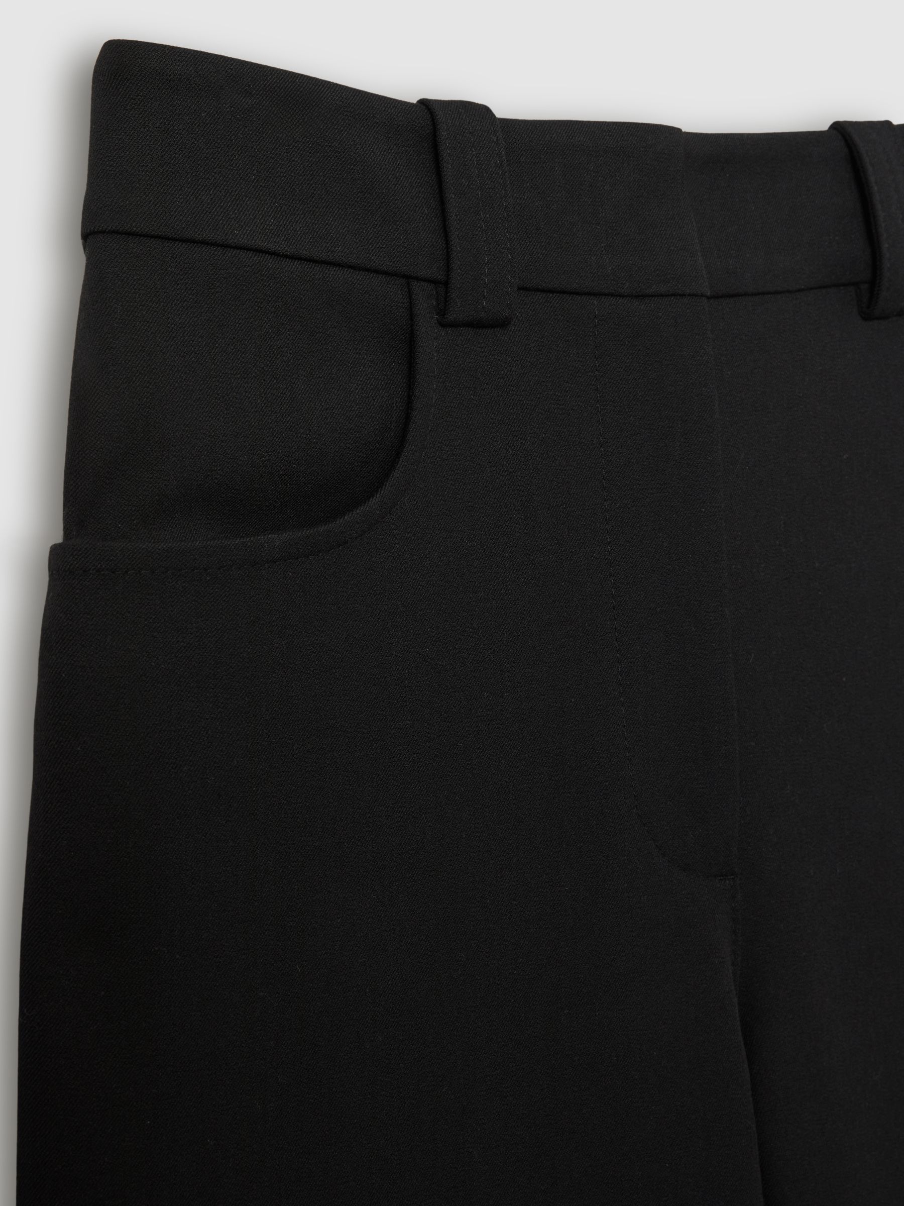 Twill Culotte Trousers in Black - Image 5 of 6