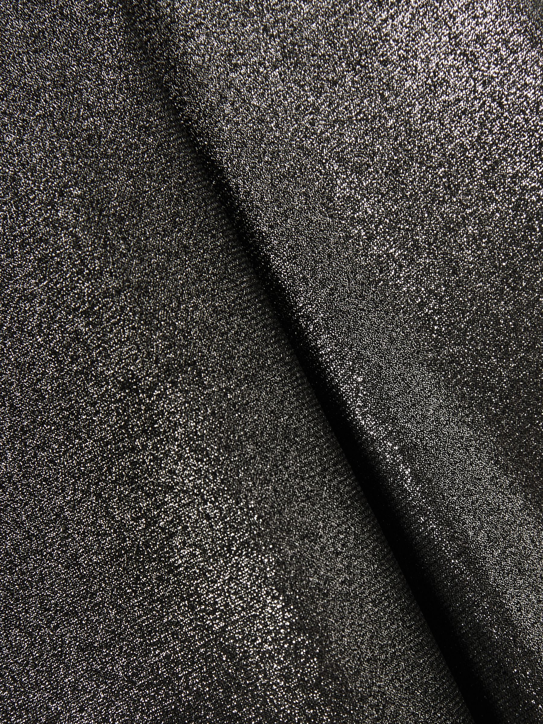 4-9 yrs Metallic-Thread Roll-Neck Top in Silver - Image 4 of 4