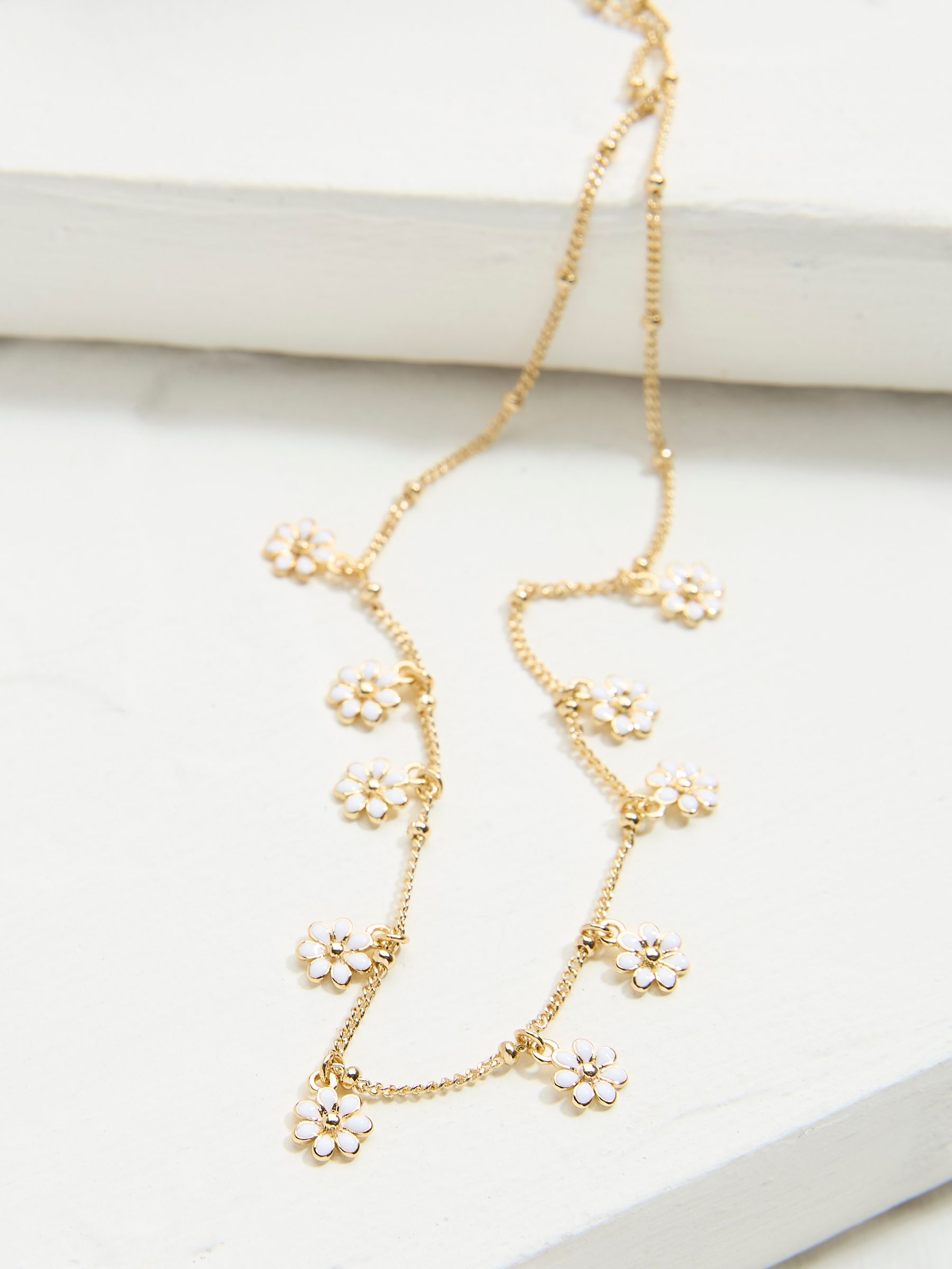 Gold Tone Daisy Chain Necklace | FatFace