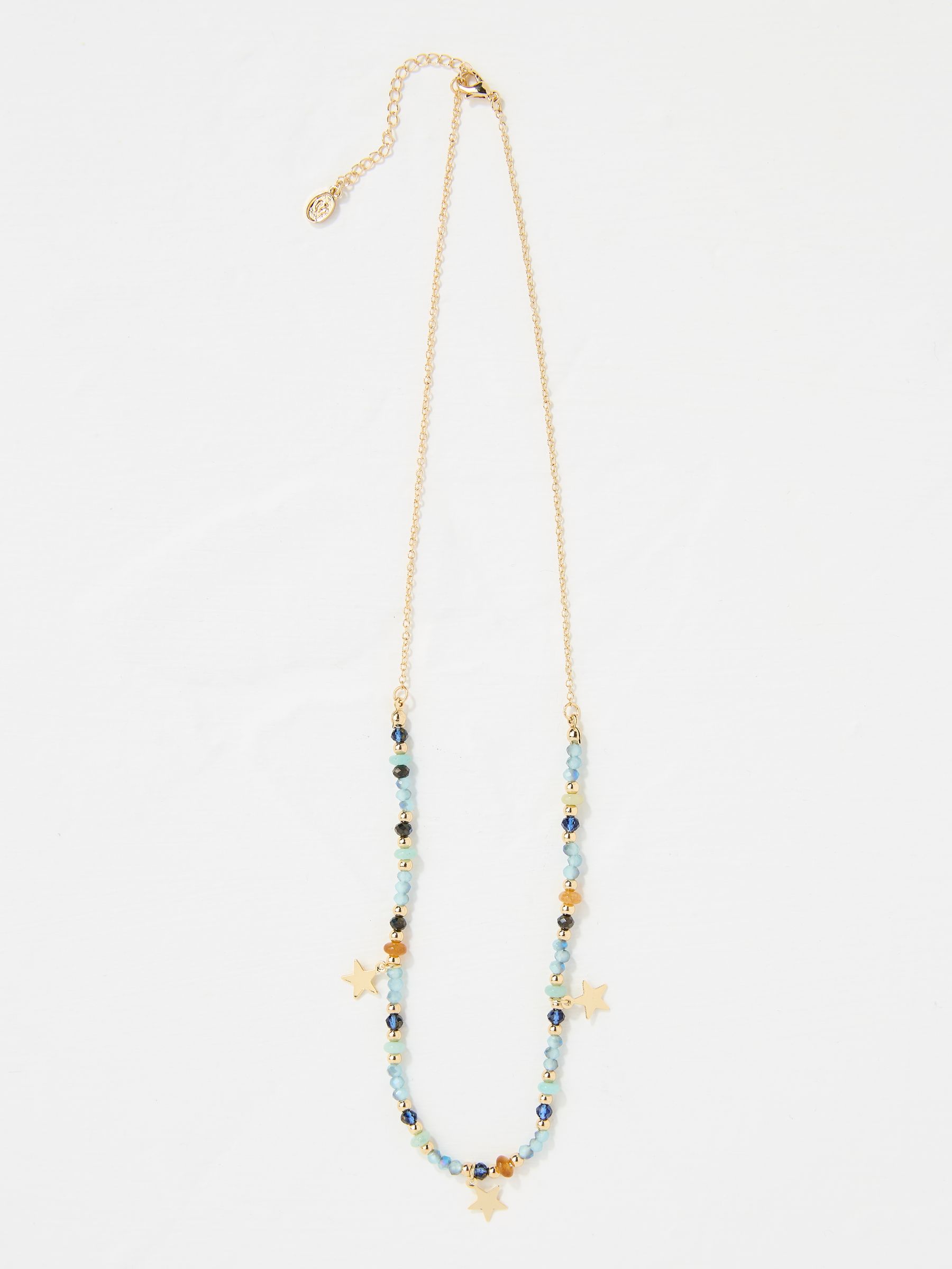 Blue Star Charm Beaded Necklace - Image 1 of 2