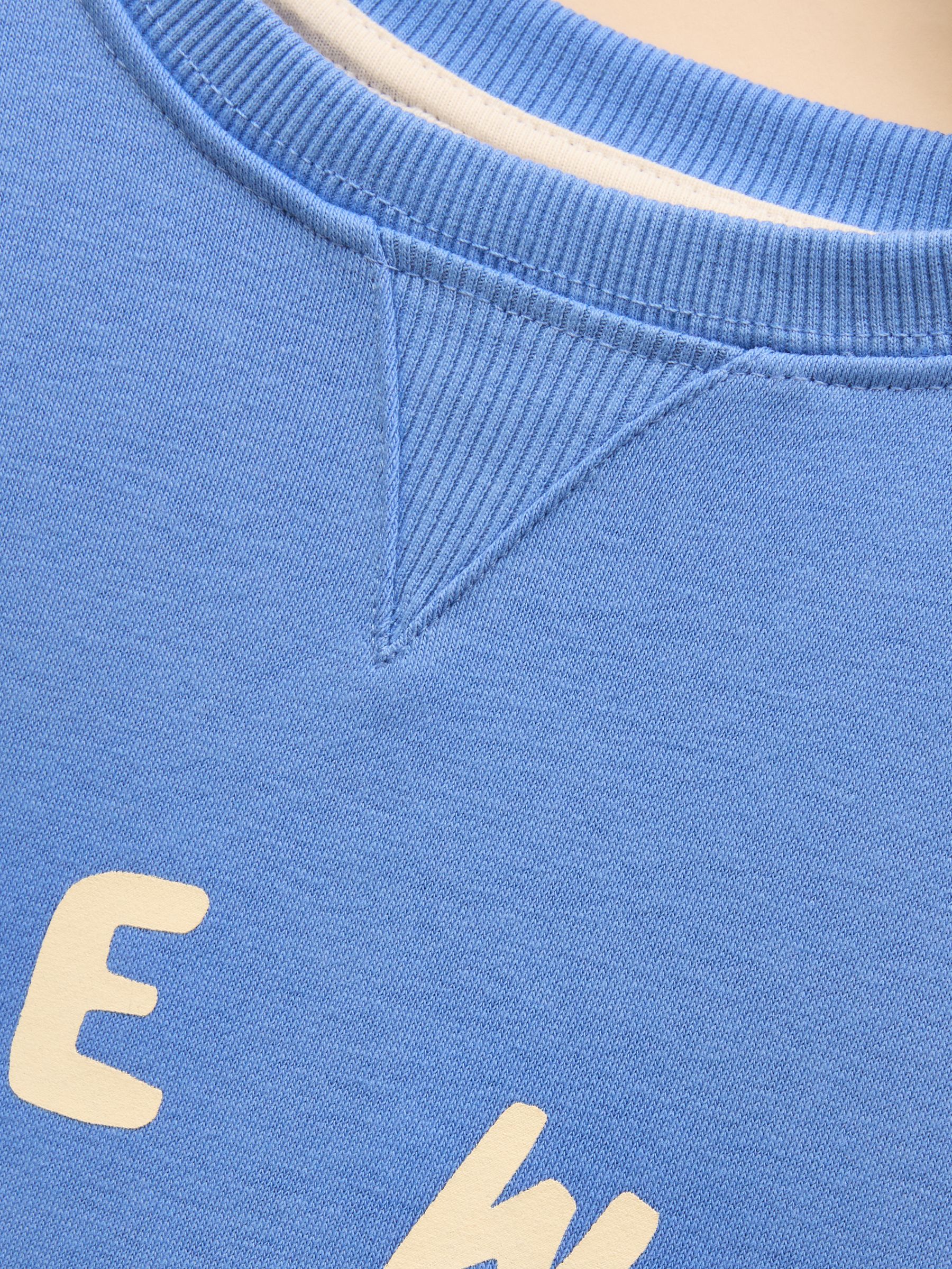 Sundaze Blue Crew Neck Slogan Sweatshirt - Image 7 of 7