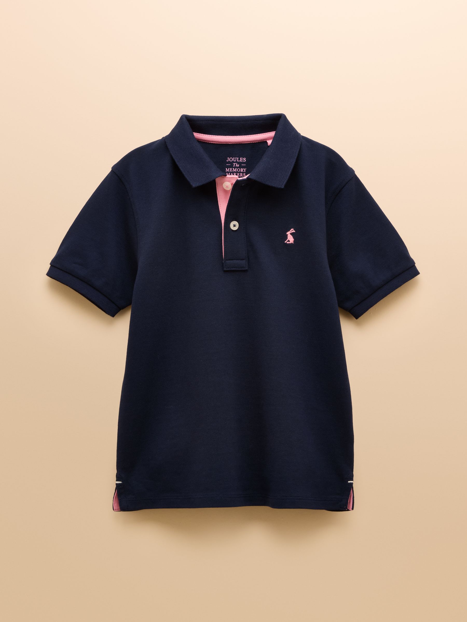Woody Navy Cotton Pique Polo Shirt - Image 2 of 7