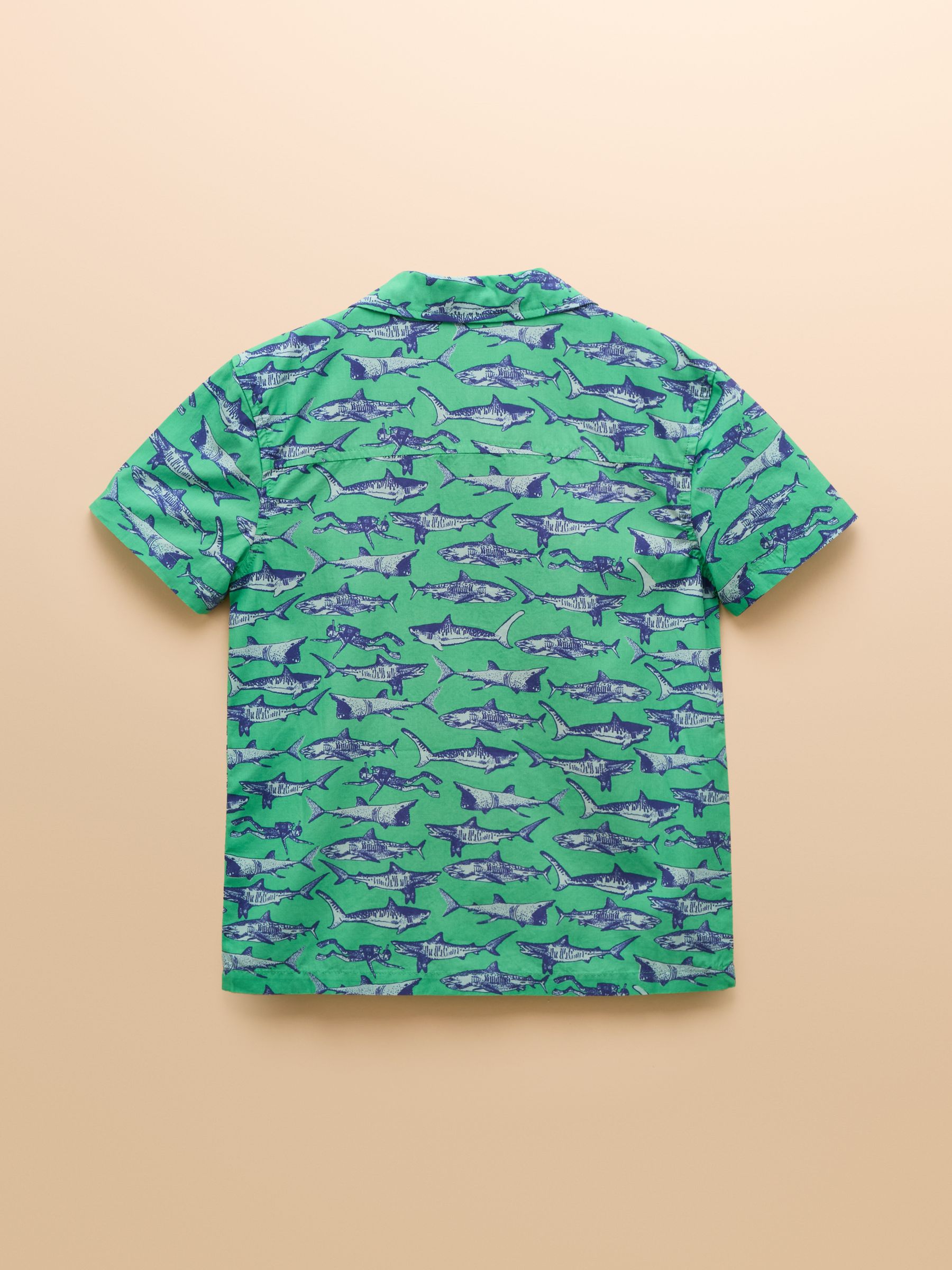 Sonny Green Short Sleeve Cotton Shirt - Image 2 of 4 Sonny Green Short Sleeve Cotton Shirt - Image 2 of 4