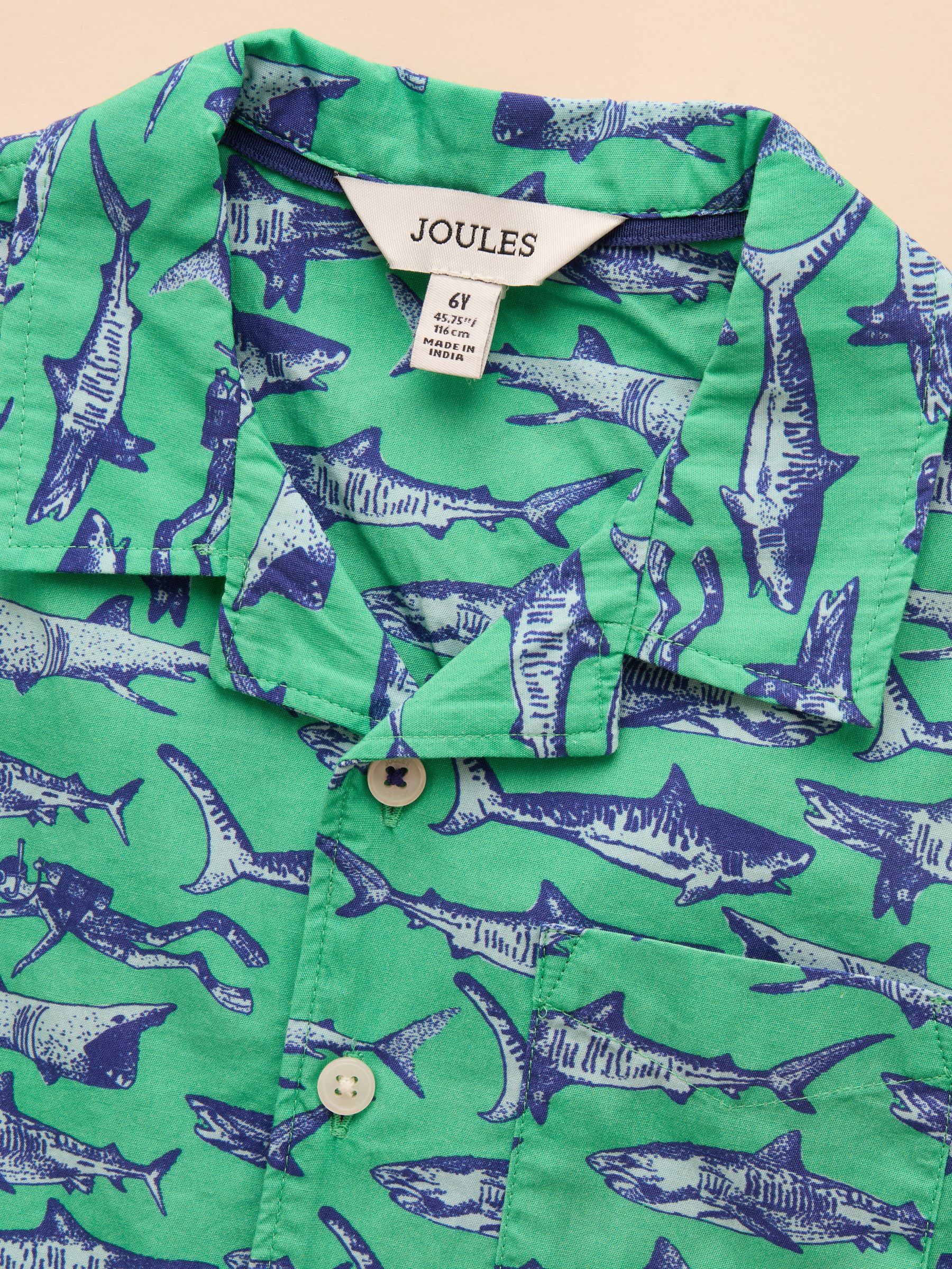 Sonny Green Short Sleeve Cotton Shirt - Image 4 of 4