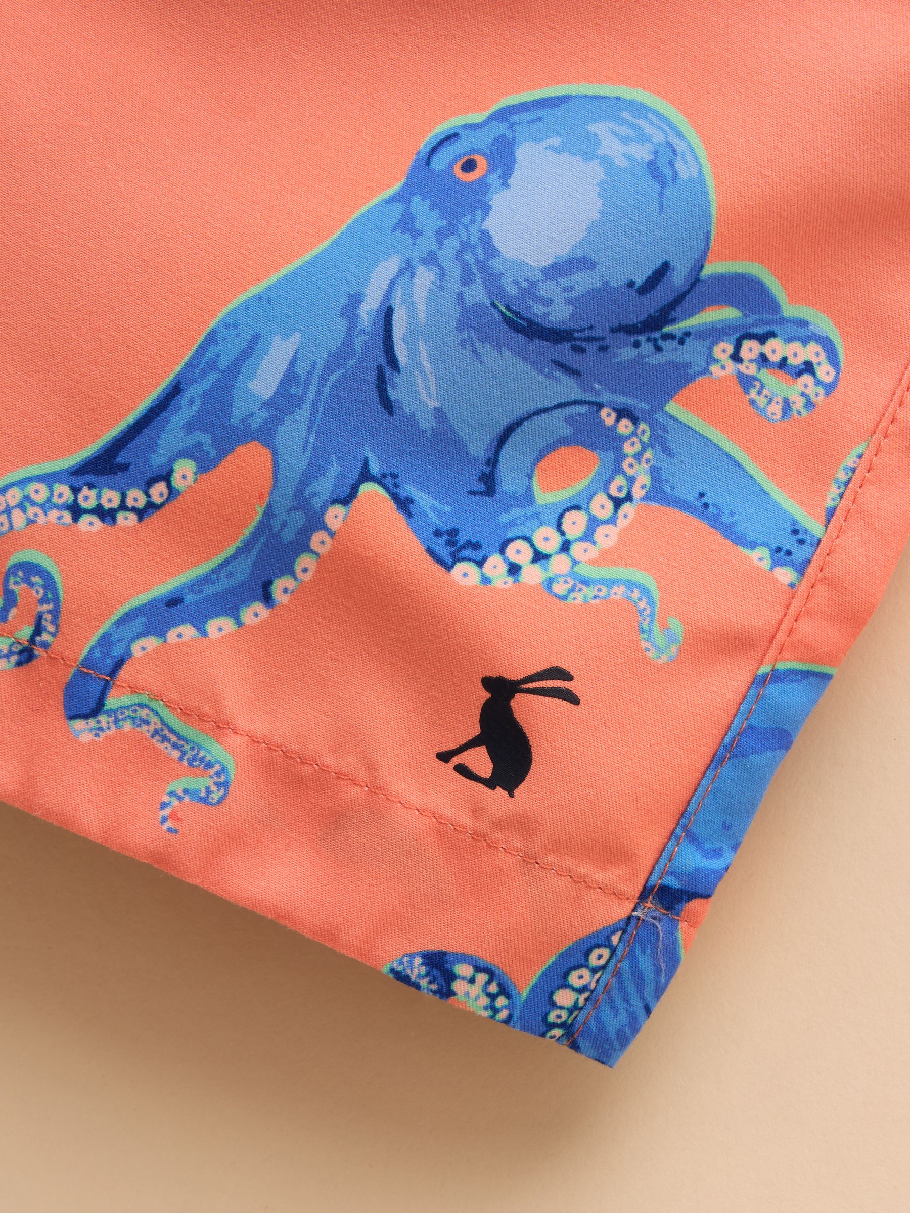 Ocean Orange Printed Swim Shorts - Image 5 of 6
