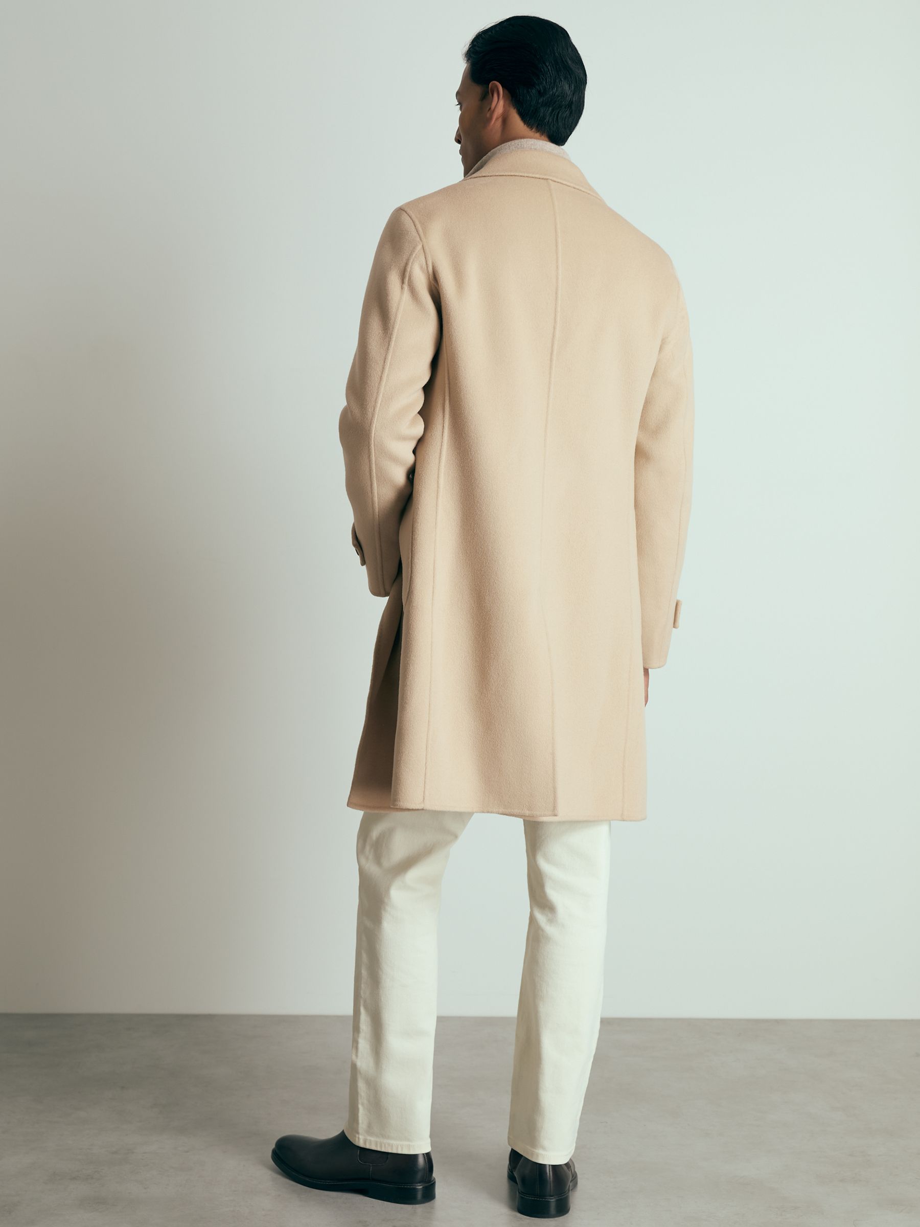 Atelier Wool-Cashmere Double-Breasted Coat in Camel - Image 5 of 6