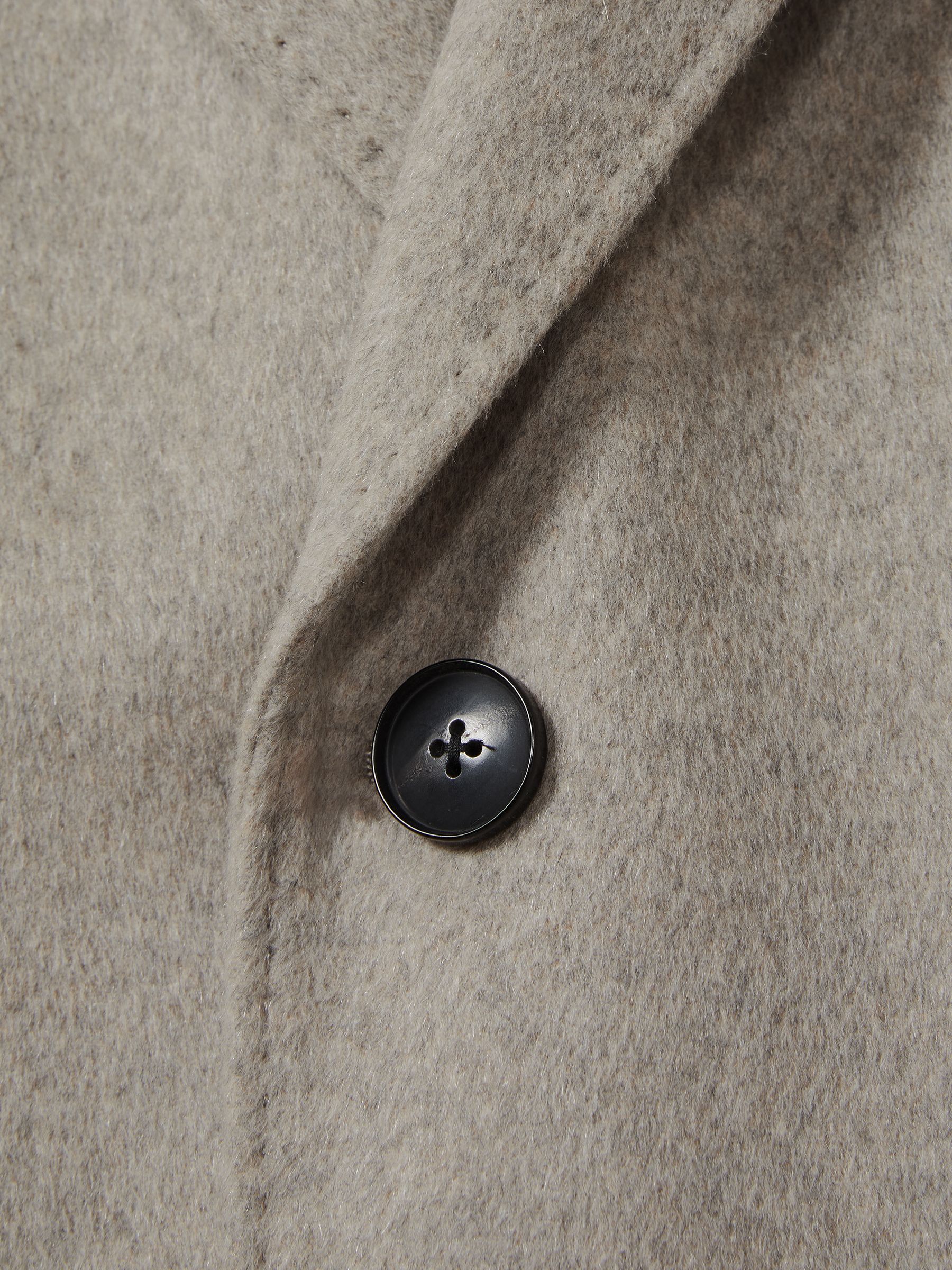 Atelier Cashmere Single-Breasted Overcoat in Oatmeal - Image 5 of 5
