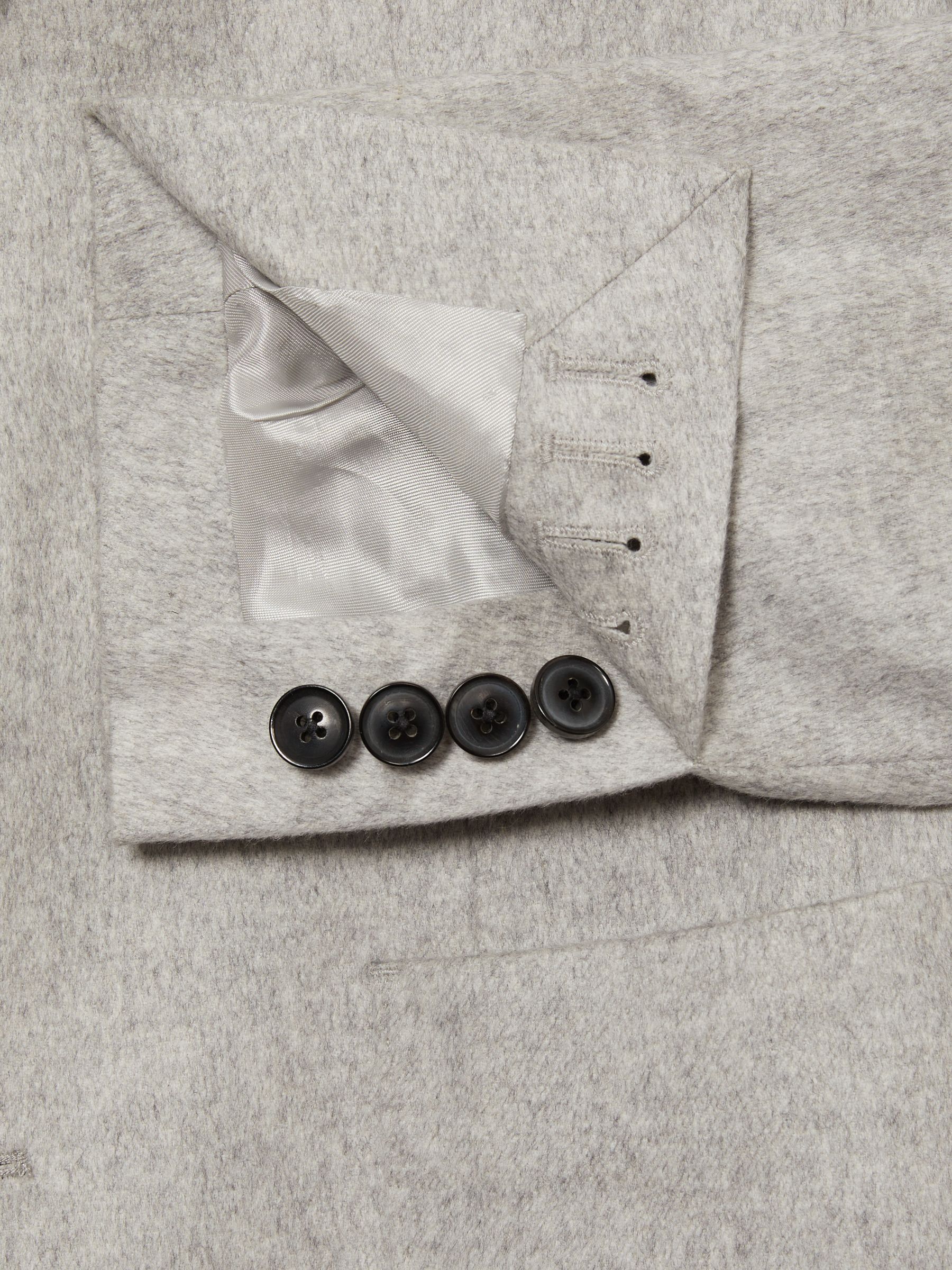 Atelier SIngle-Breasted Suit Jacket in Grey Melange - image 5