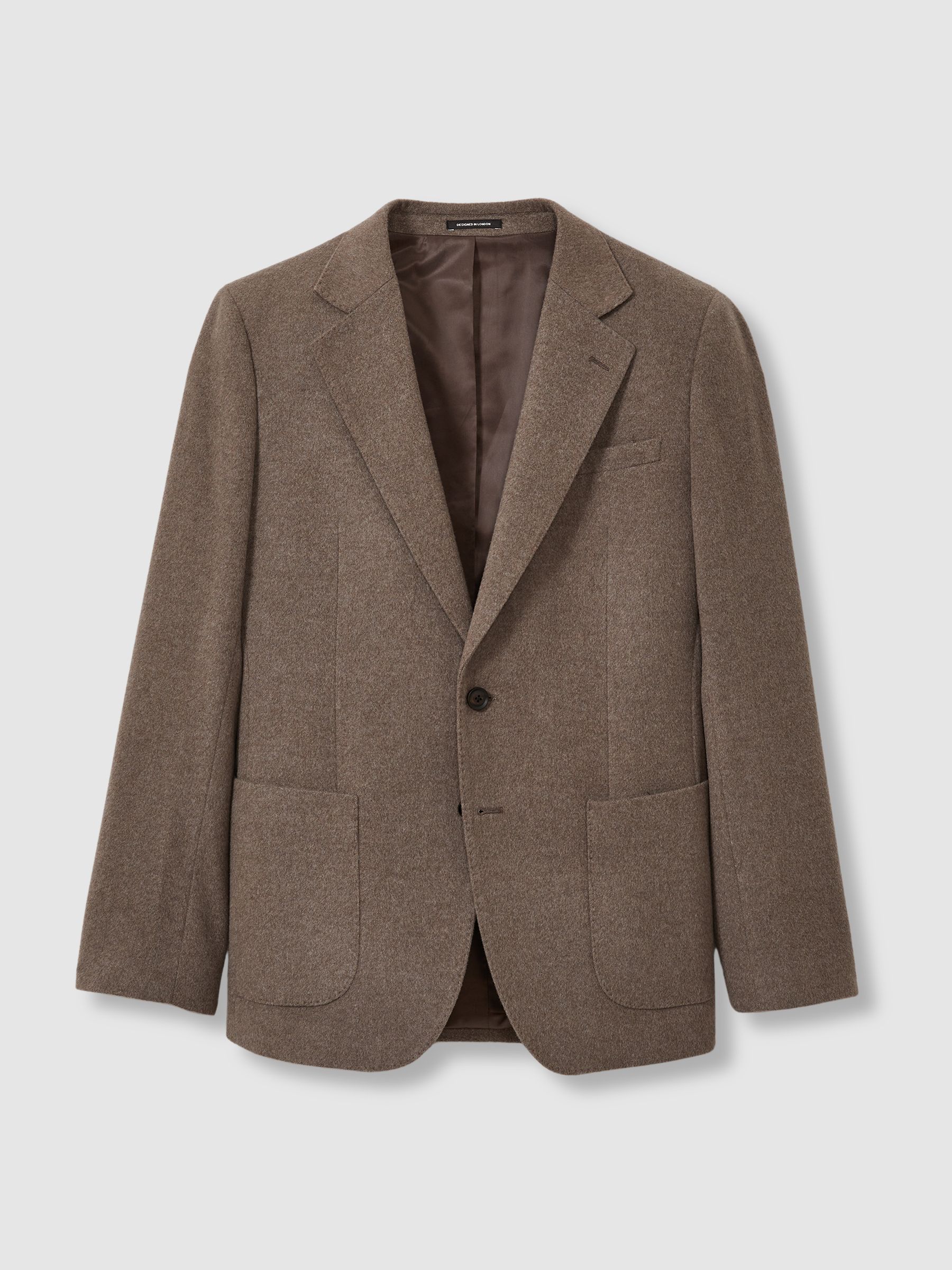 Atelier SIngle-Breasted Suit Jacket in Mocha Brown - Image 2 of 5