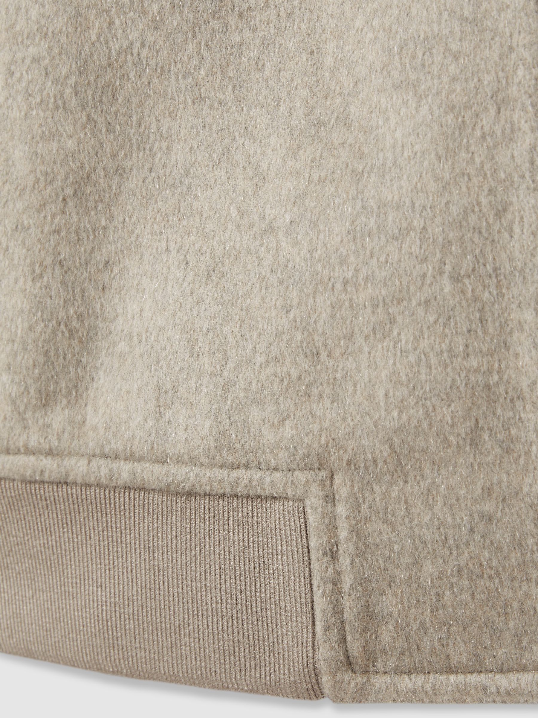 100% Cashmere Bomber Jacket in Oatmeal - Image 7 of 7