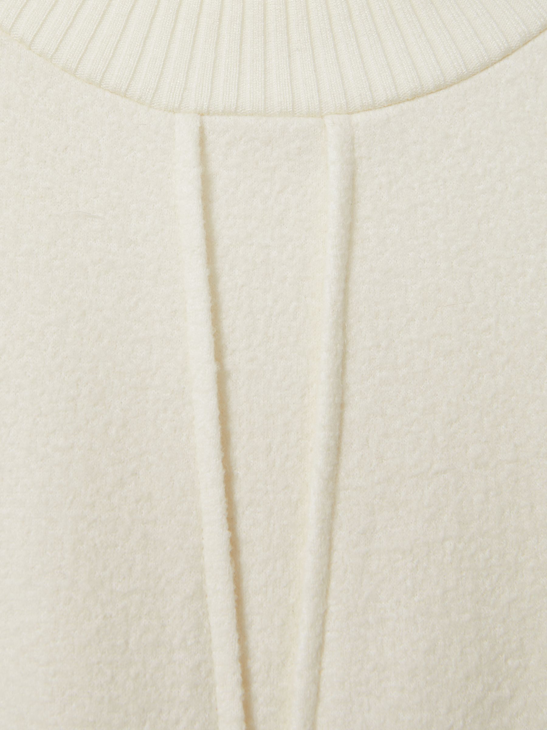 Wool-Blend Hybrid Knitted Midi Dress in Ivory - Image 6 of 6