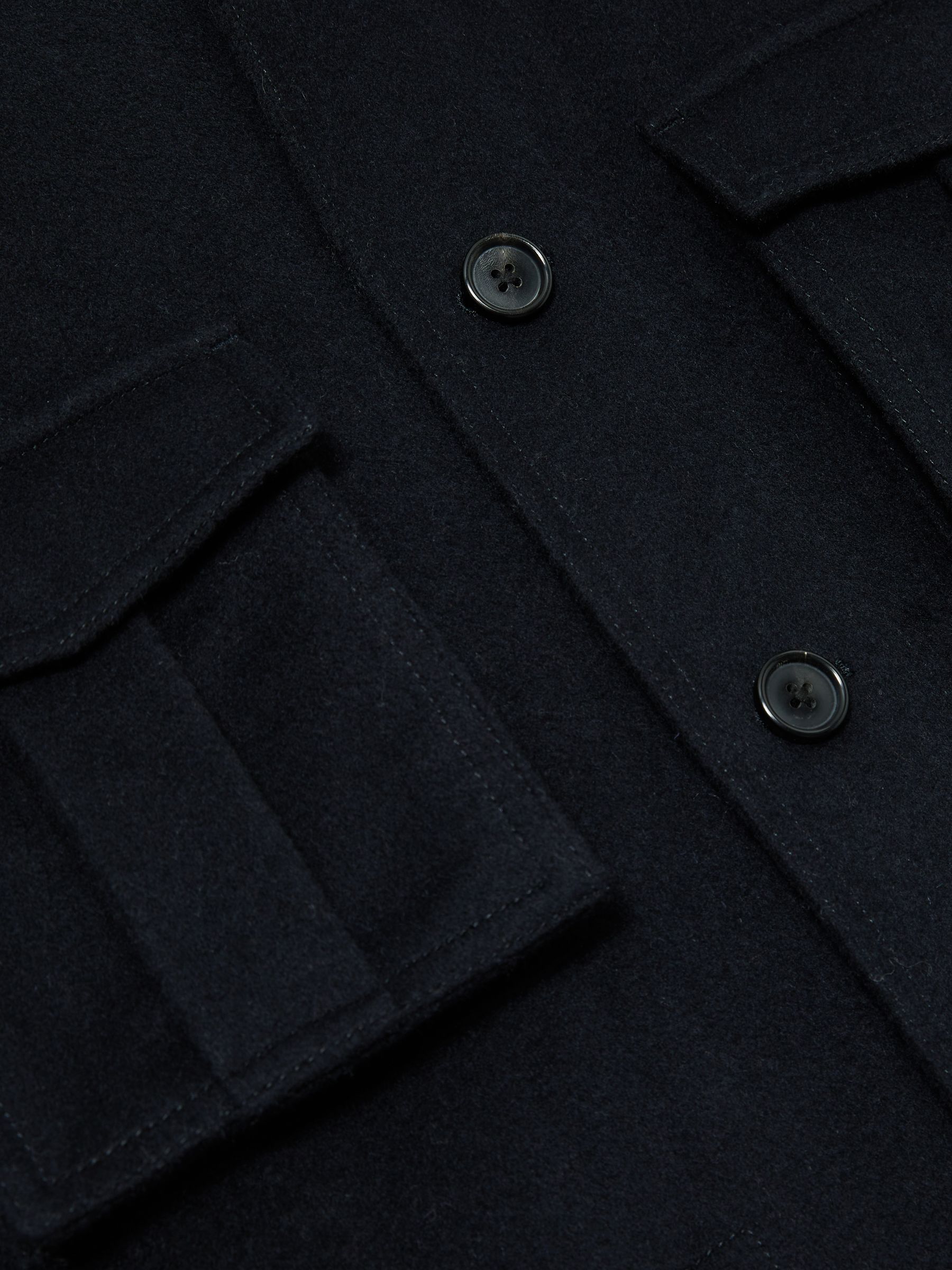 Atelier Felted-Cashmere Field Jacket in Navy - Image 7 of 7