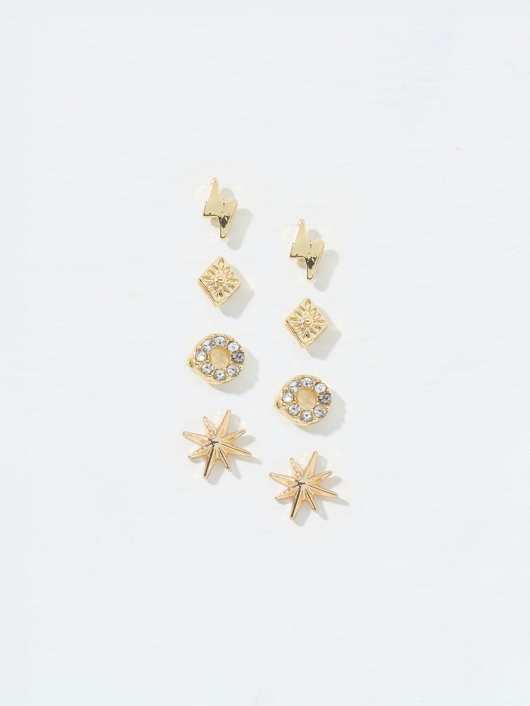 Gold Tone Star Studs - Image 1 of 2