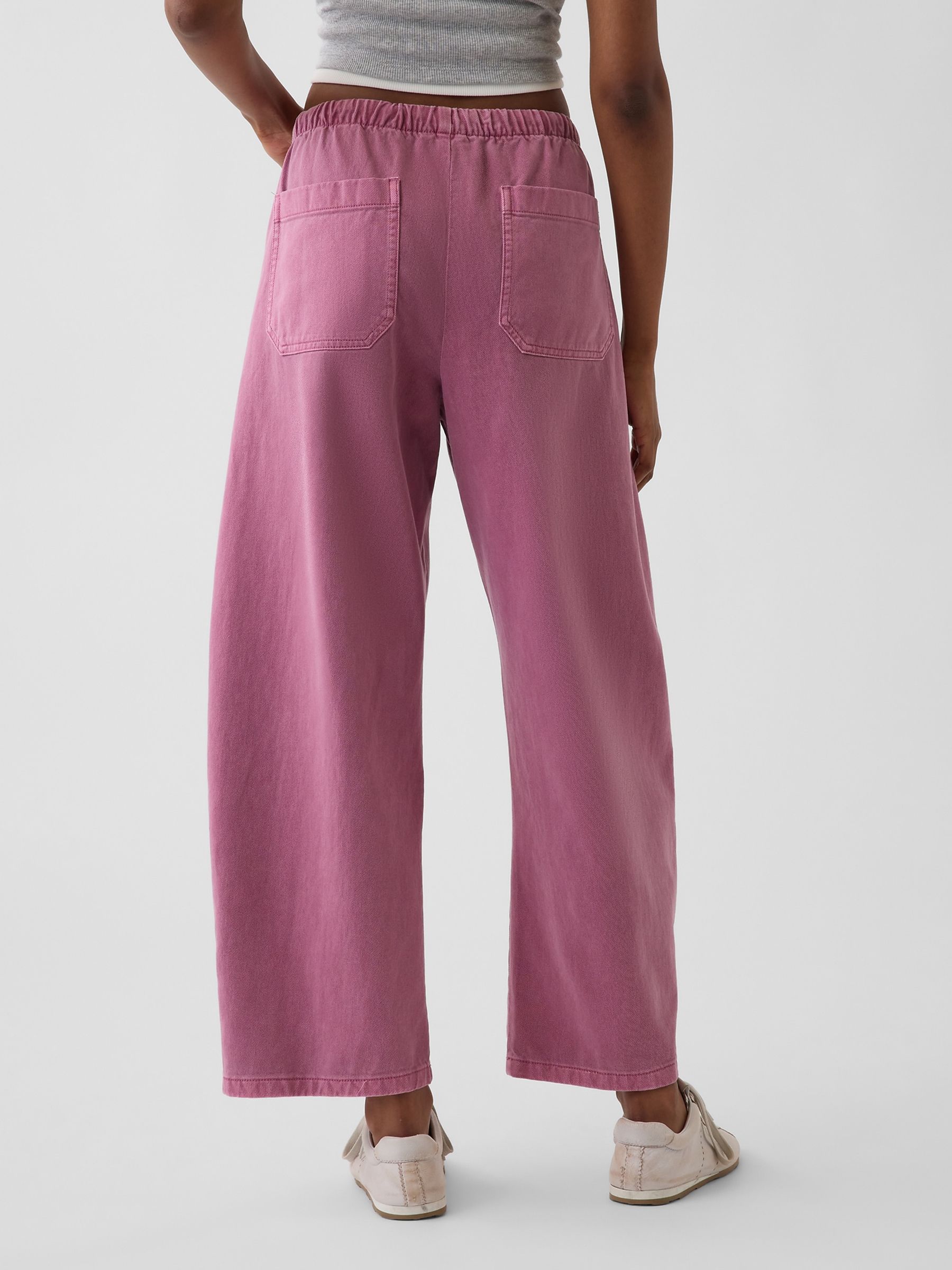 Pink Easy Double-Knee Barrel Trousers - Image 2 of 5