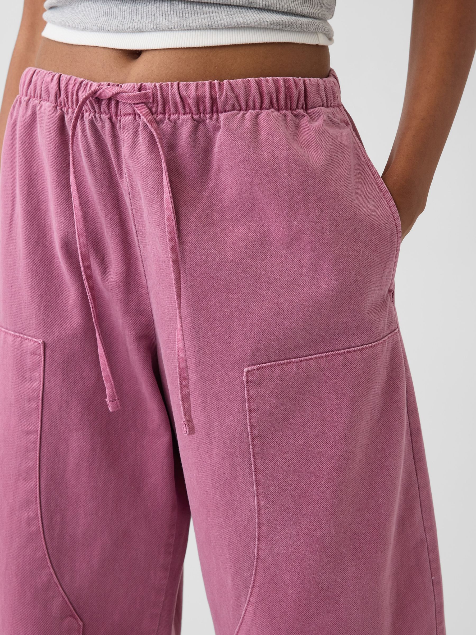 Pink Easy Double-Knee Barrel Trousers - Image 5 of 5