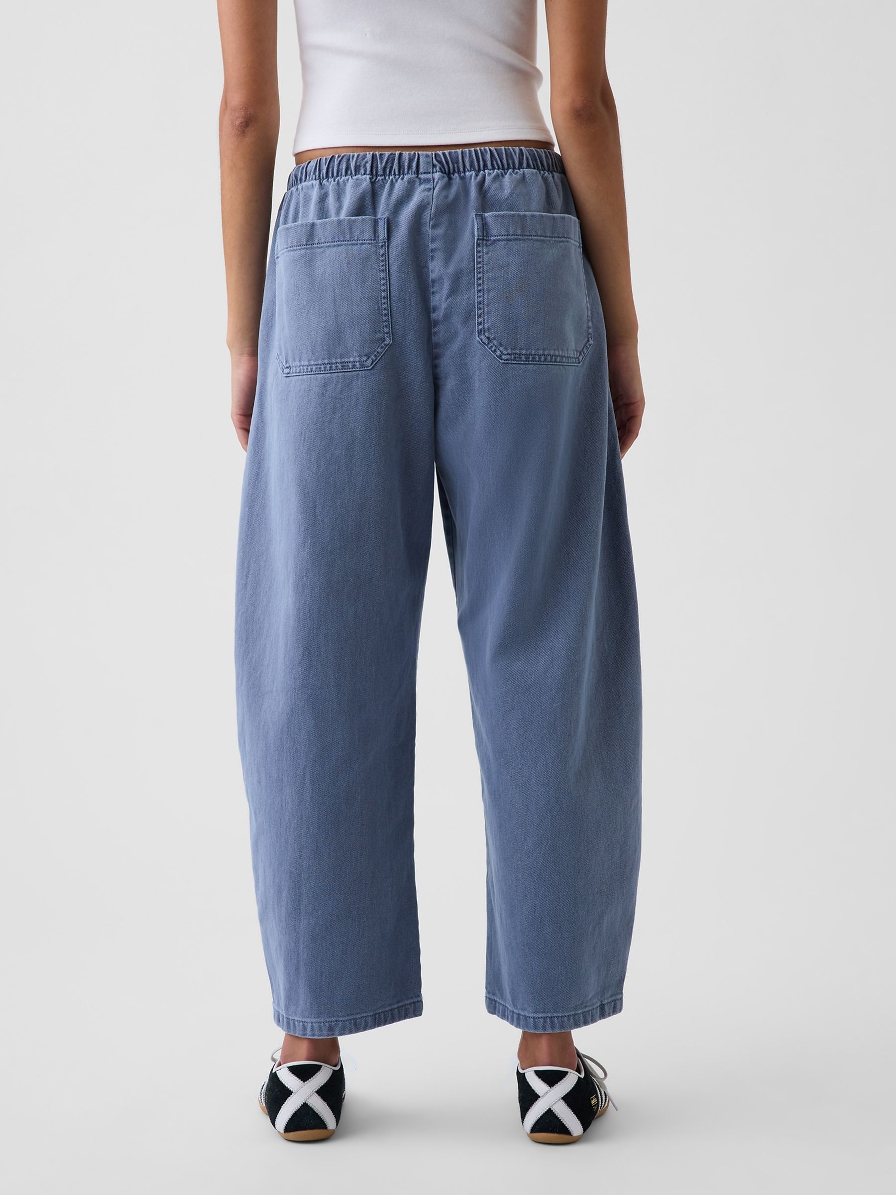 Blue Easy Double-Knee Barrel Trousers - Image 2 of 5