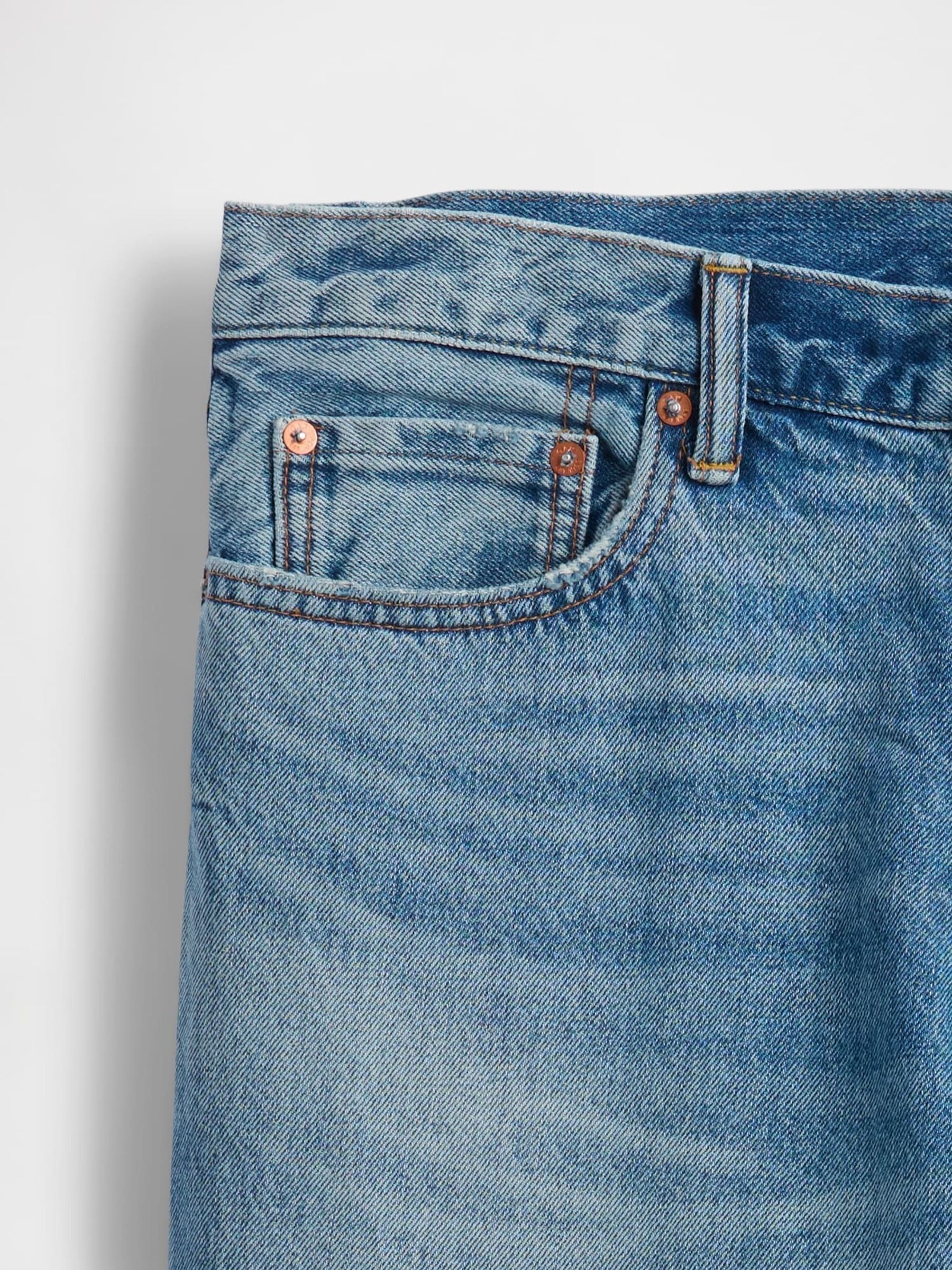 Blue Relaxed Straight Jeans - Image 5 of 5