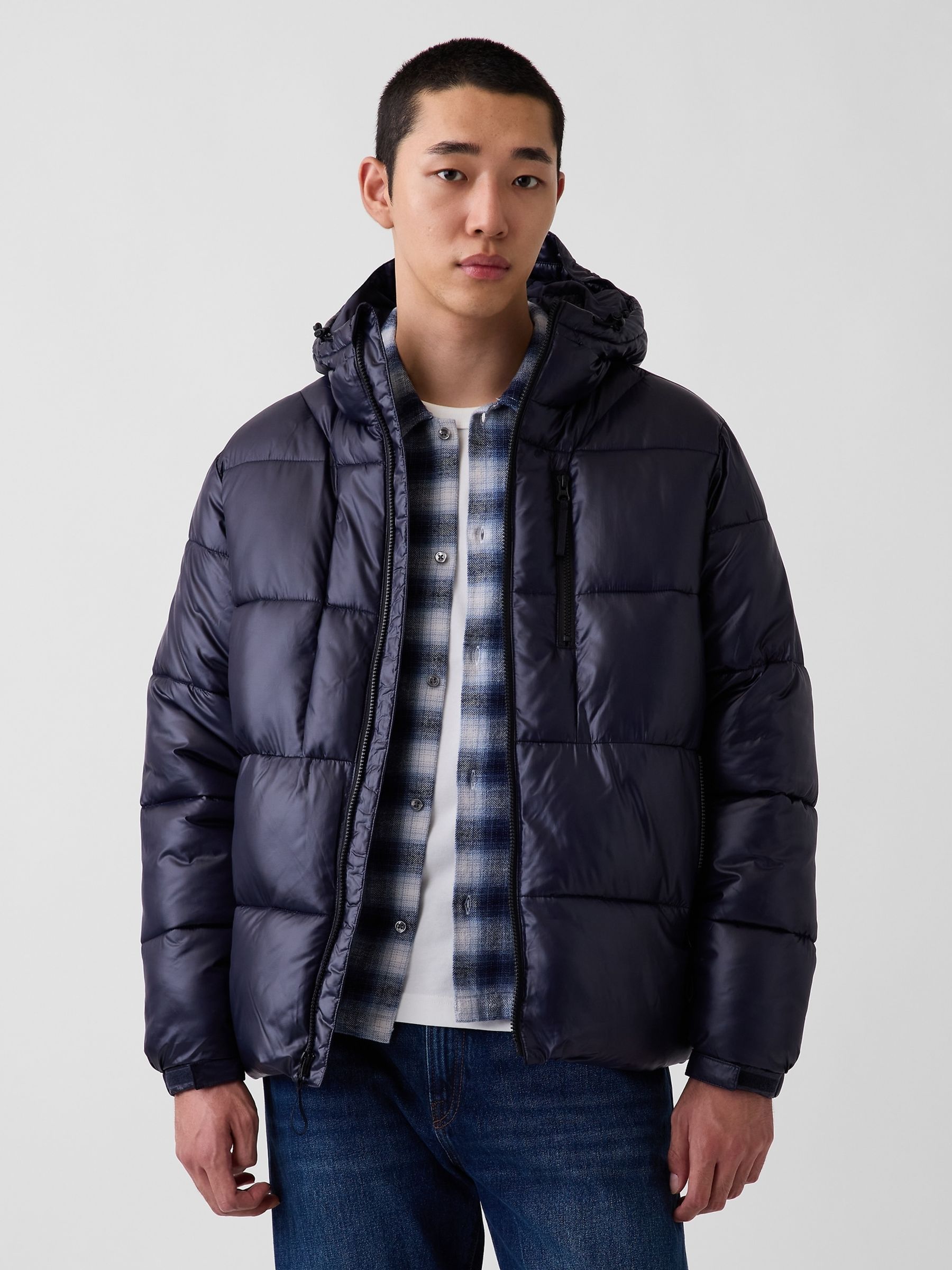 Navy Heavyweight Puffer Jacket - Image 1 of 5