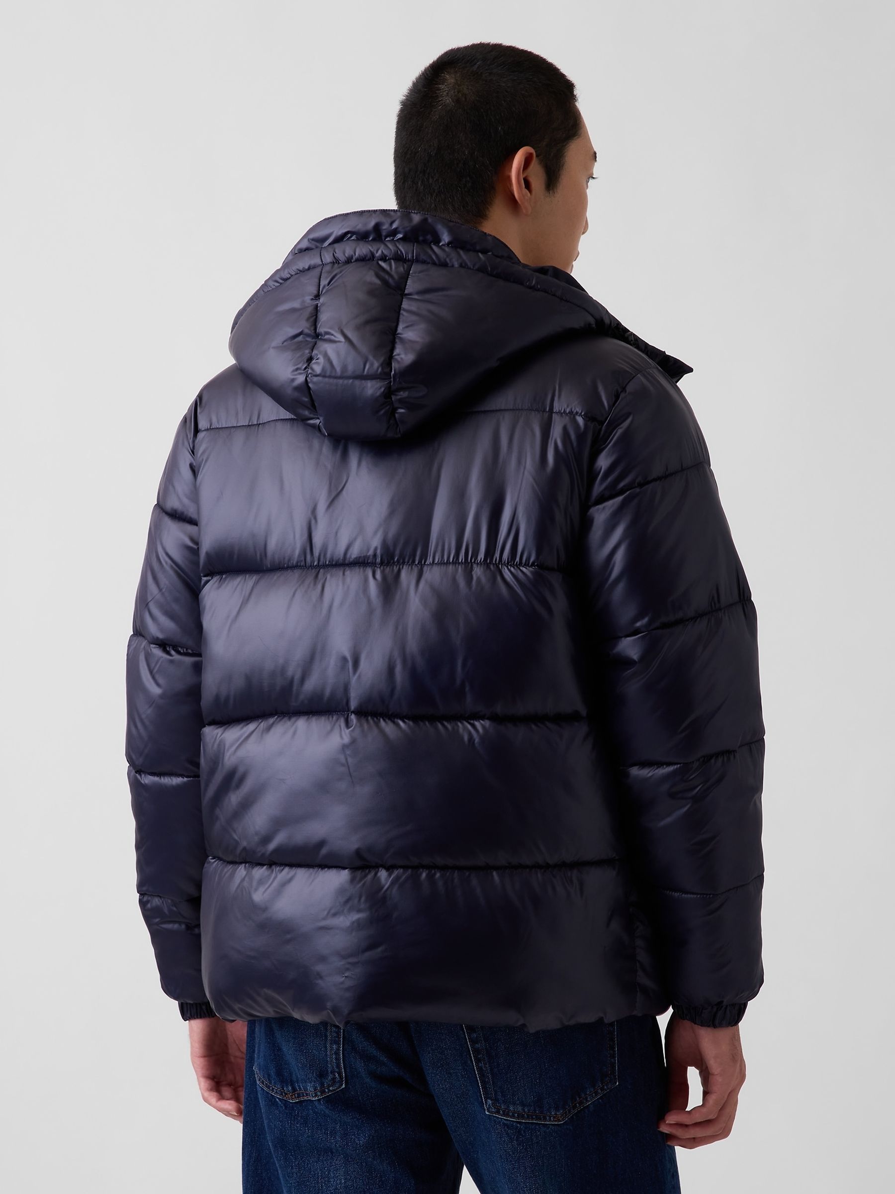 Navy Heavyweight Puffer Jacket - Image 2 of 5