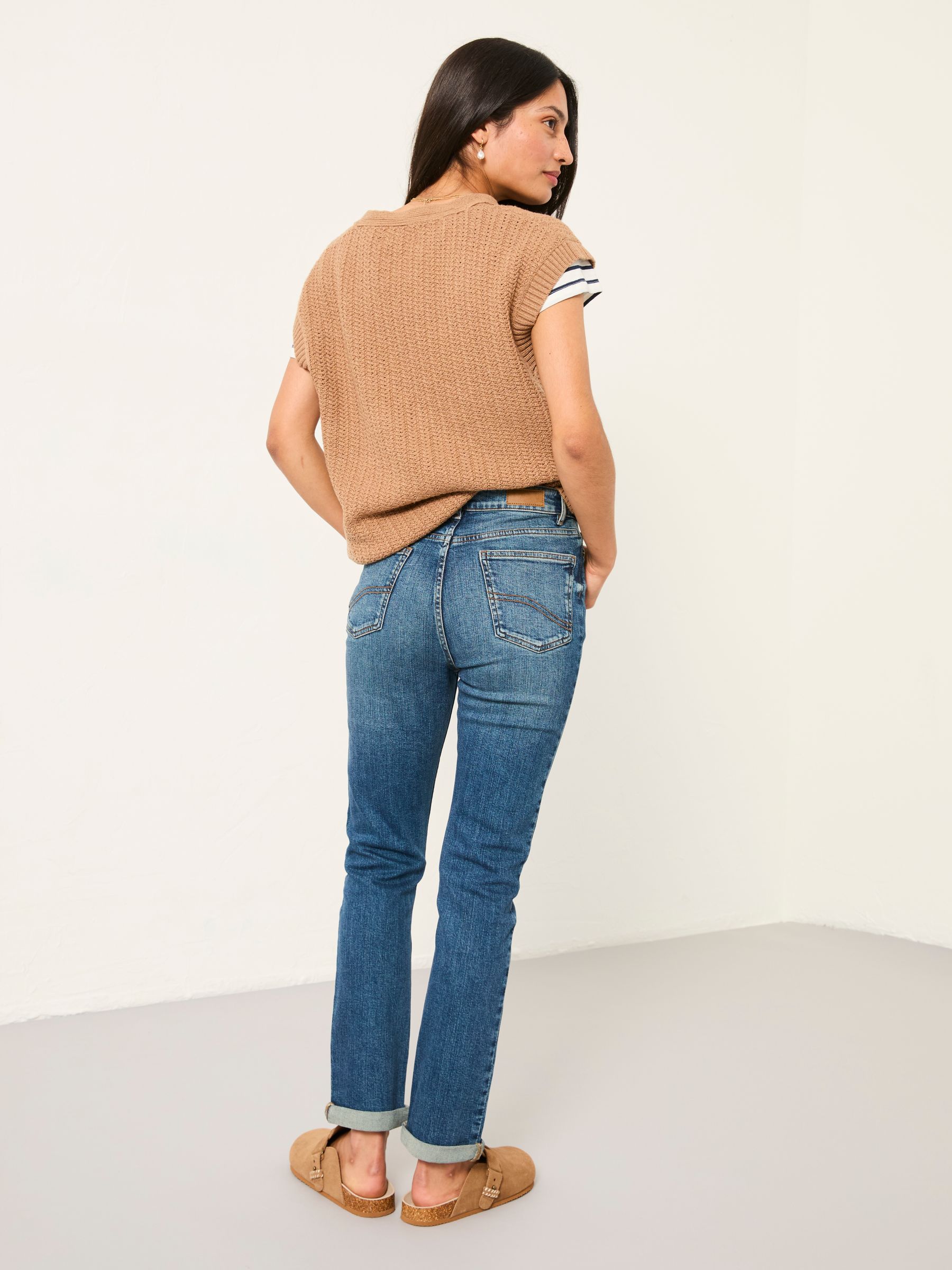 Chesham Dark Vintage Blue Girlfriend Jeans - Image 4 of 8