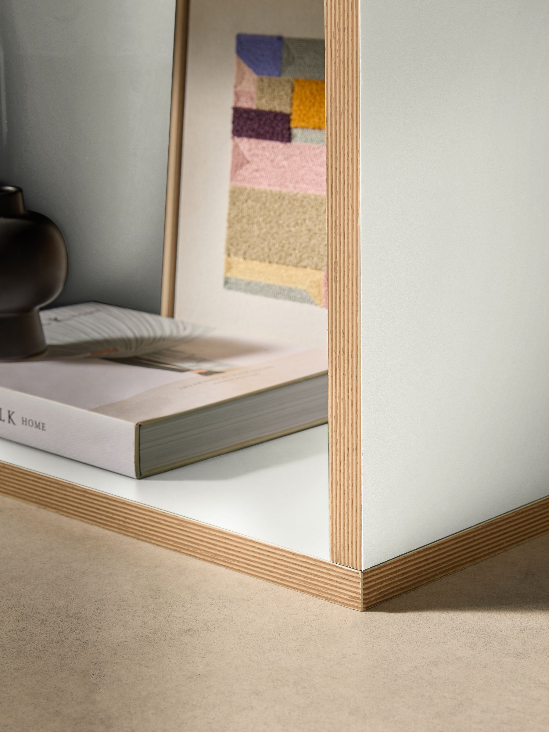 Zayla Wide Tall Shelving Unit in Grey - Image 3 of 4