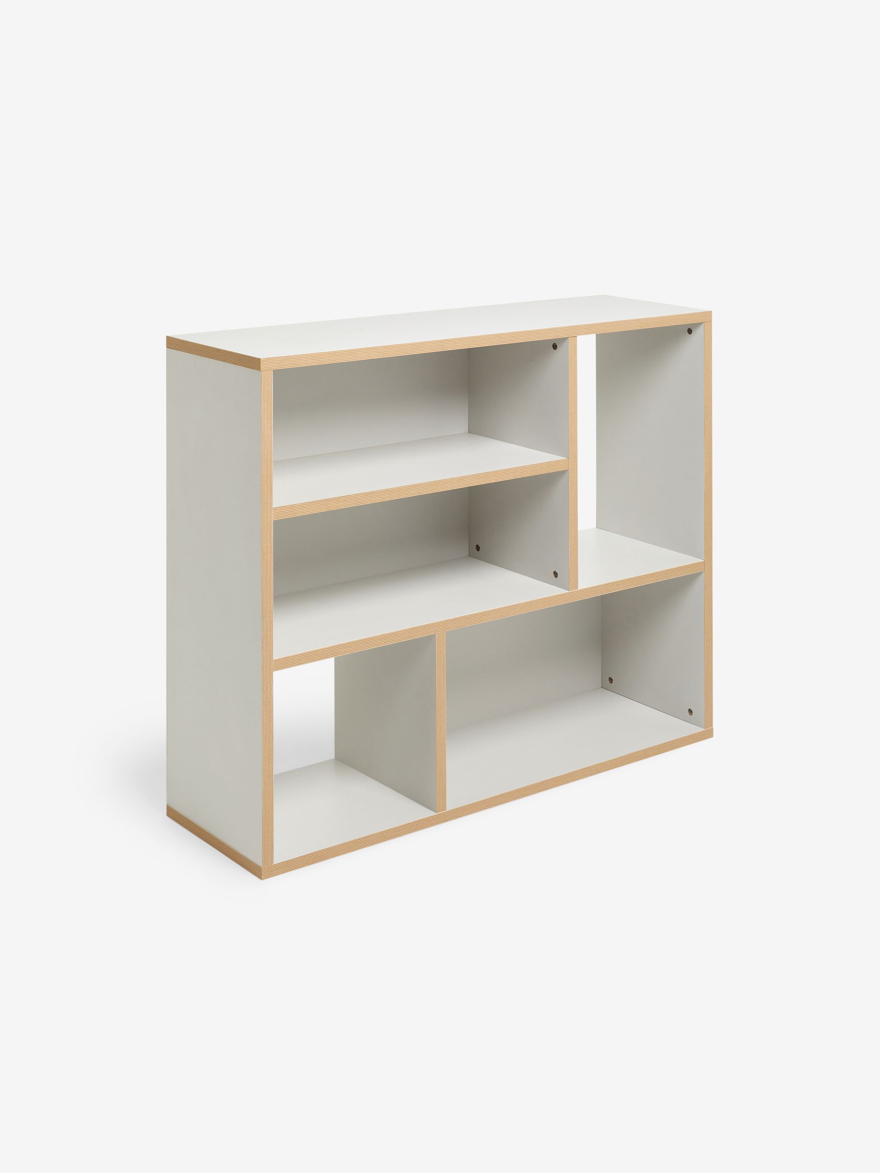 Zayla Low Tall Shelving Unit in Grey - Image 4 of 5