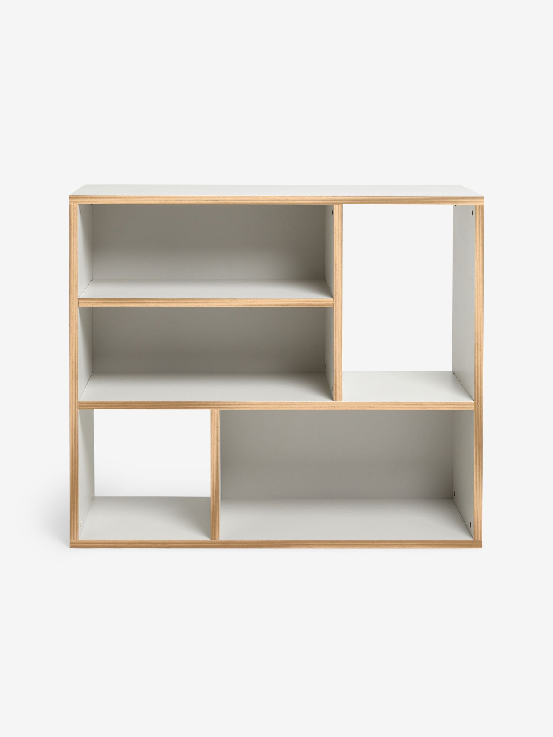 Zayla Low Tall Shelving Unit in Grey - Image 5 of 5