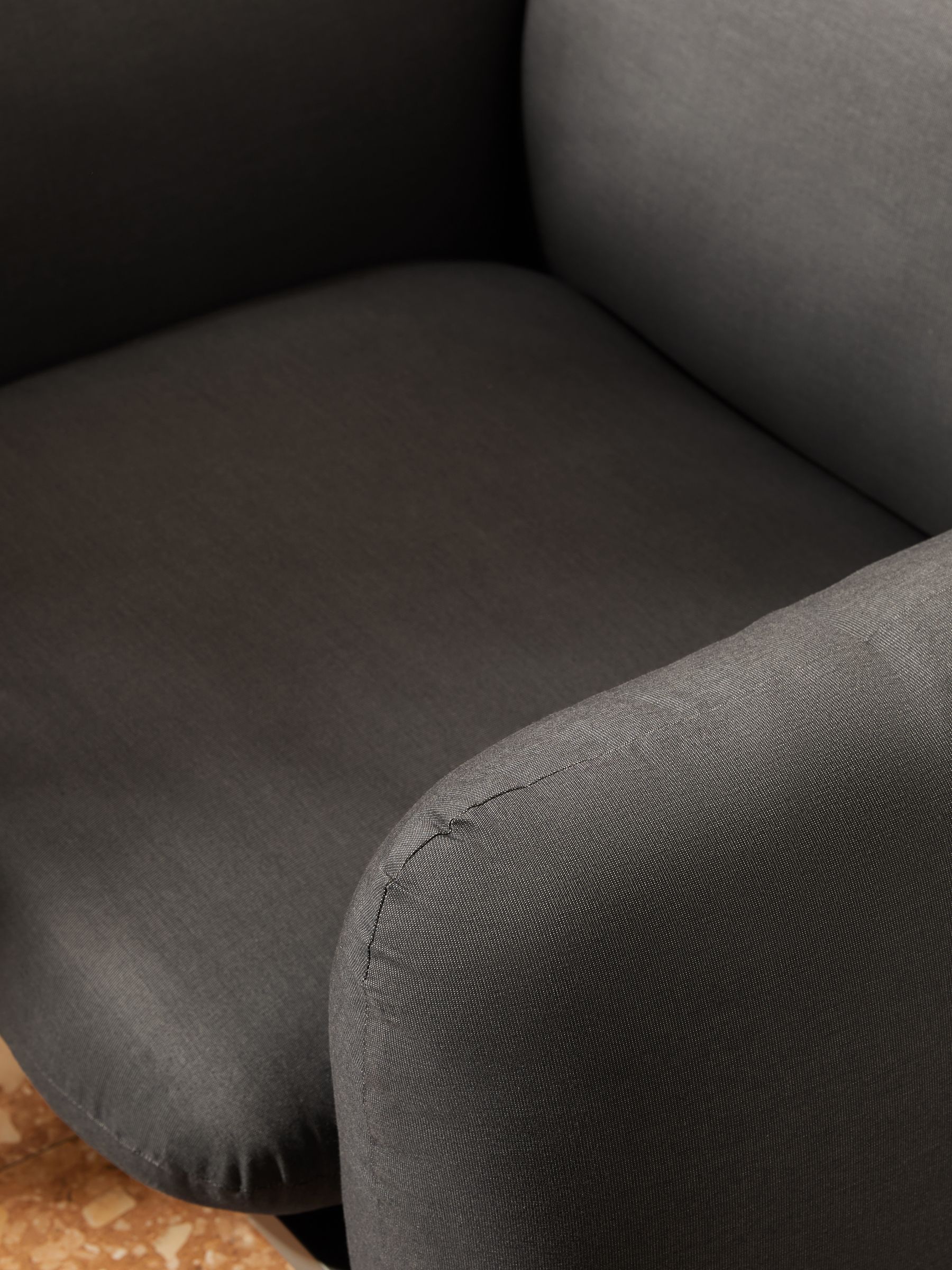 Samaya Outdoor Garden Lounge Chair in Grey - Image 3 of 5