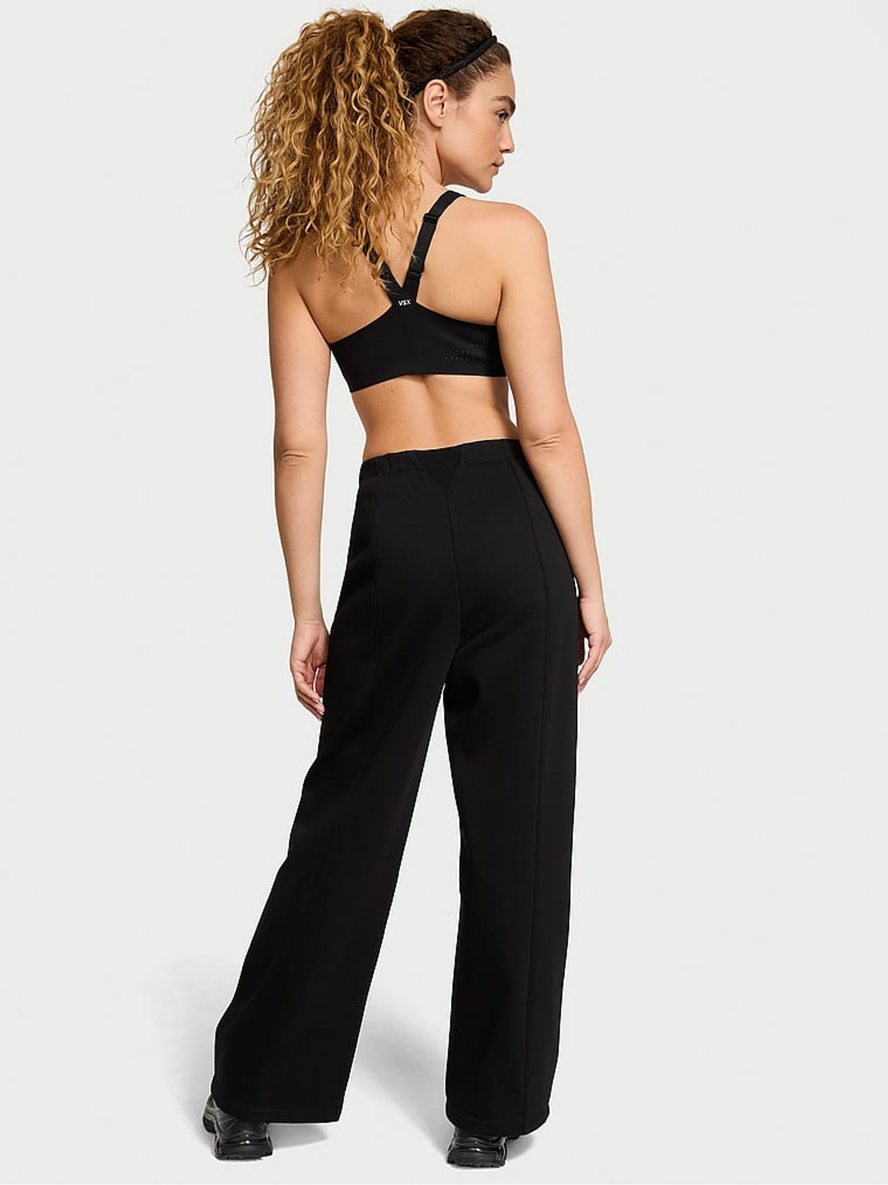 Black Fleece Wide Leg Jogger - Image 2 of 4