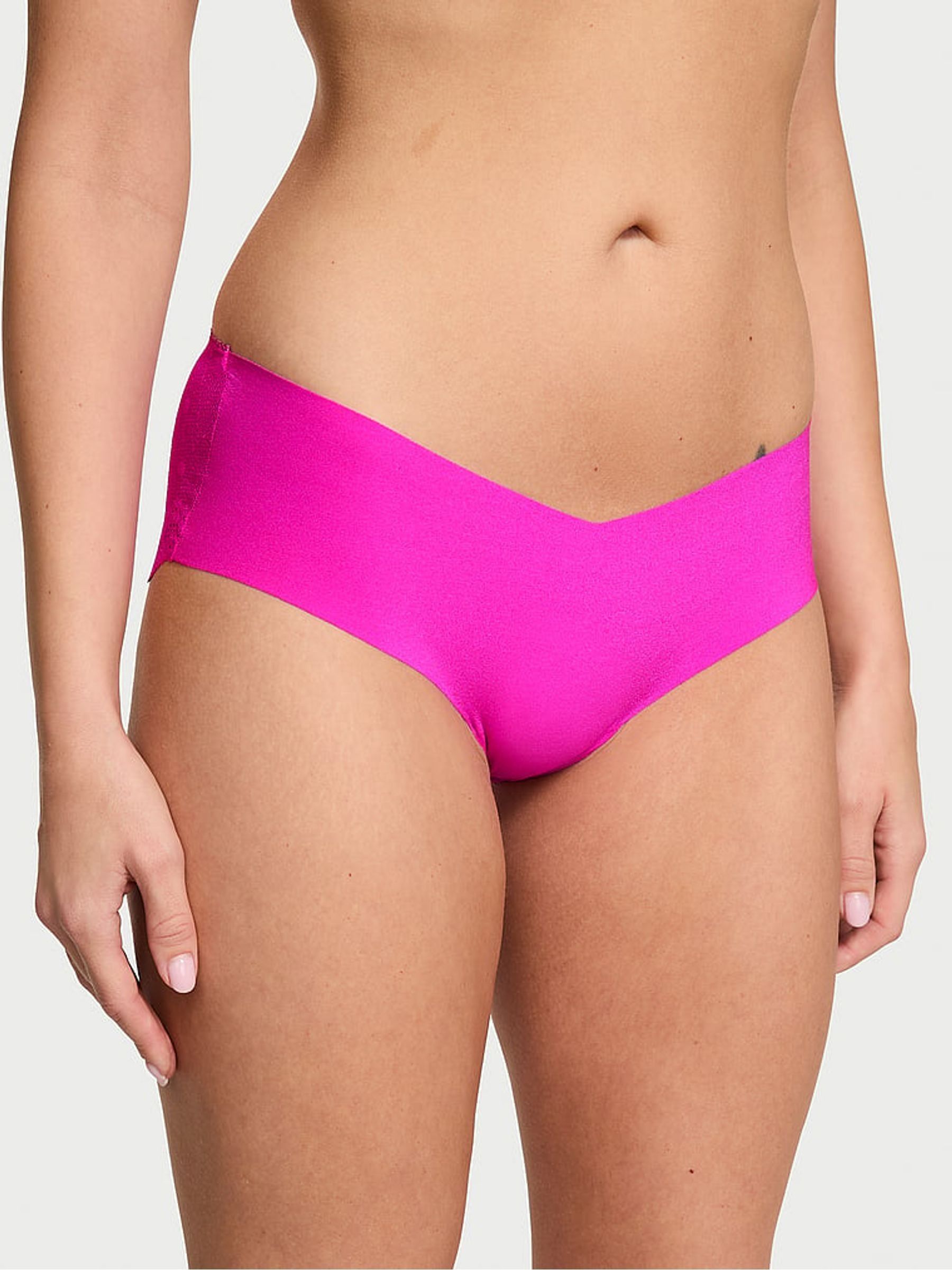 Bali Orchid Pink Hipster Heart Mesh Back Knickers - Image 1 of 3