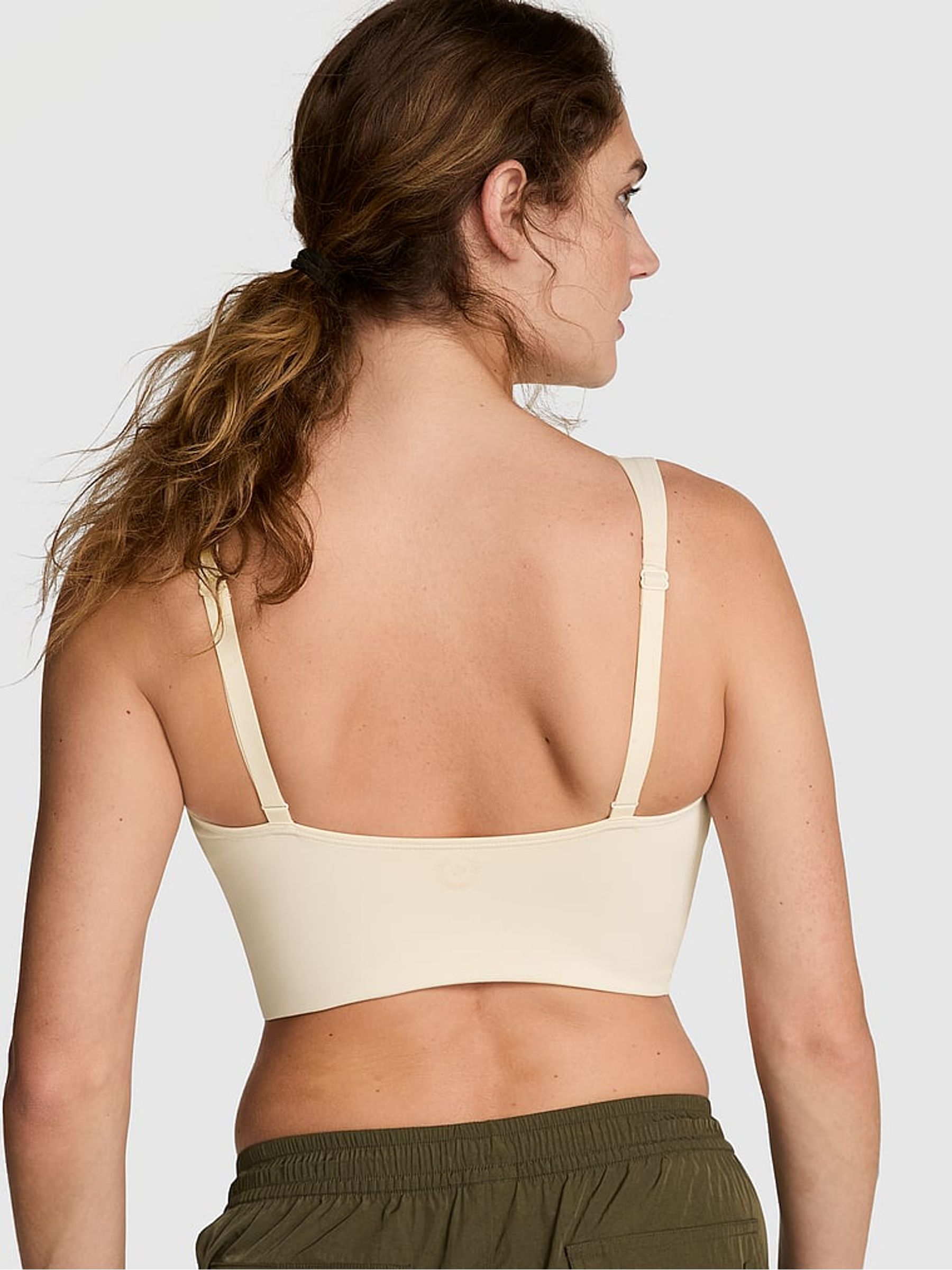 White Shell Relay Cinched Plunge Bra - Image 2 of 2