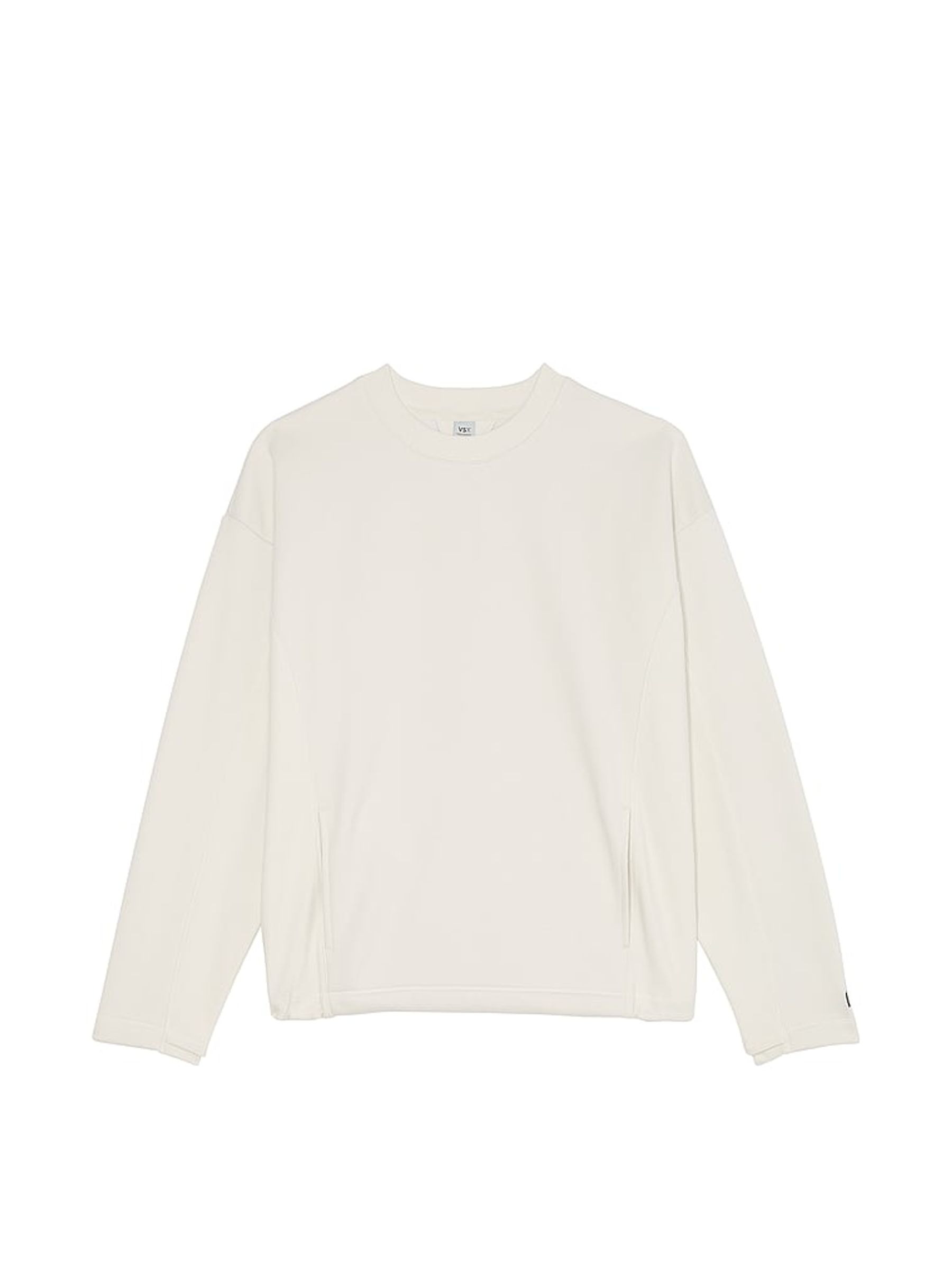 White Fleece Crewneck Sweatshirt - Image 3 of 3