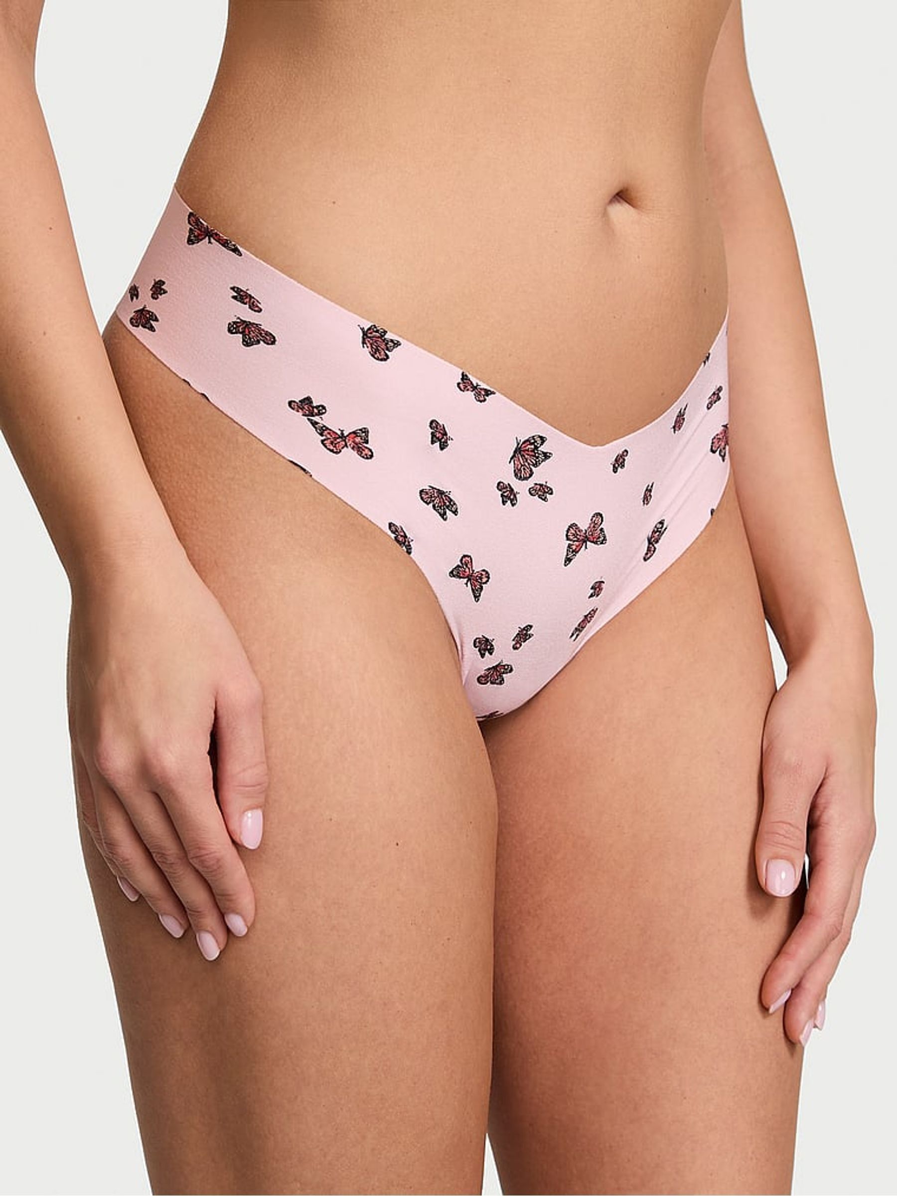 Delicate Violet Purple Thong Knickers - Image 1 of 3