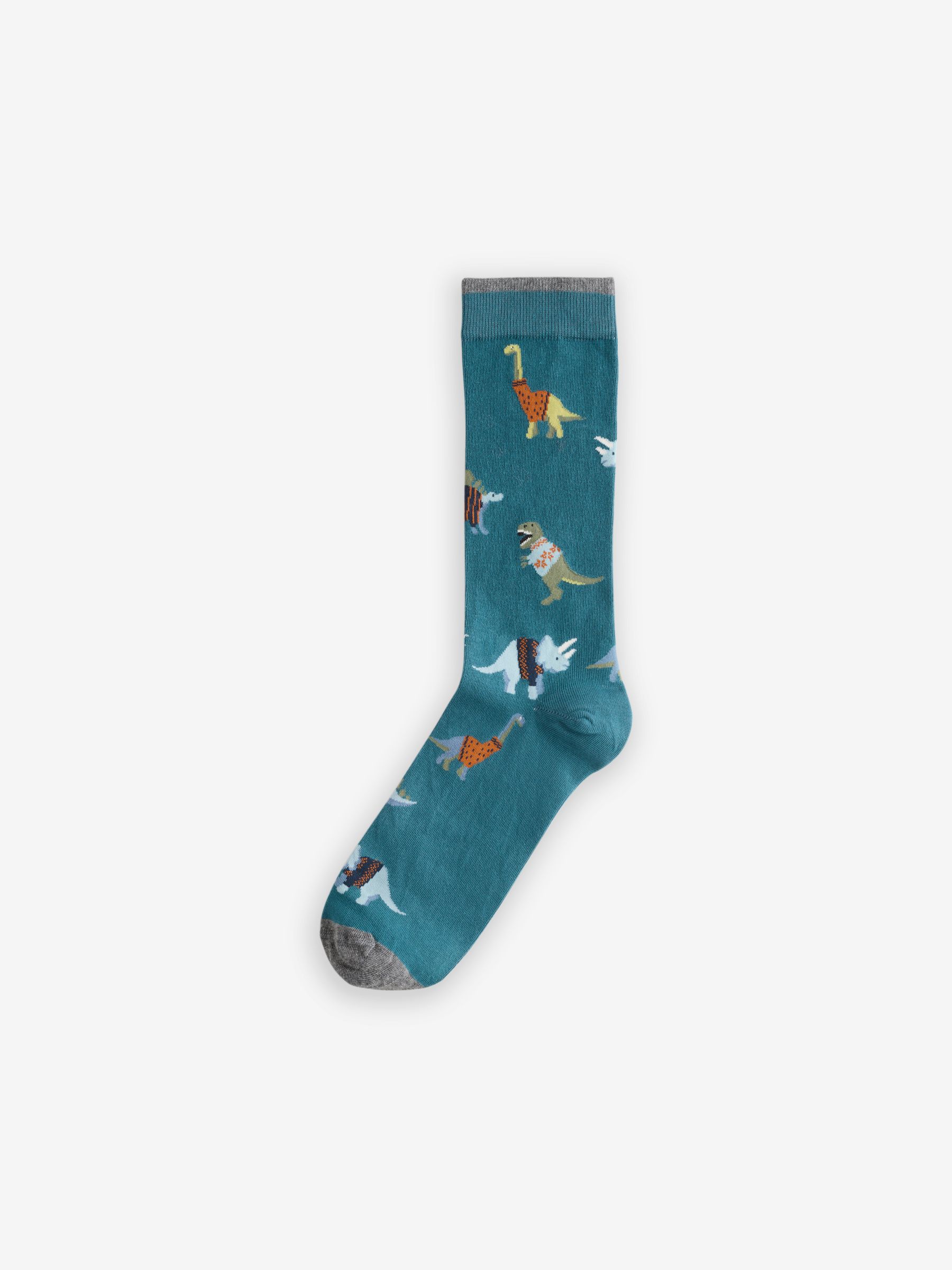 Green Dino Socks 1 Pack - Image 1 of 1