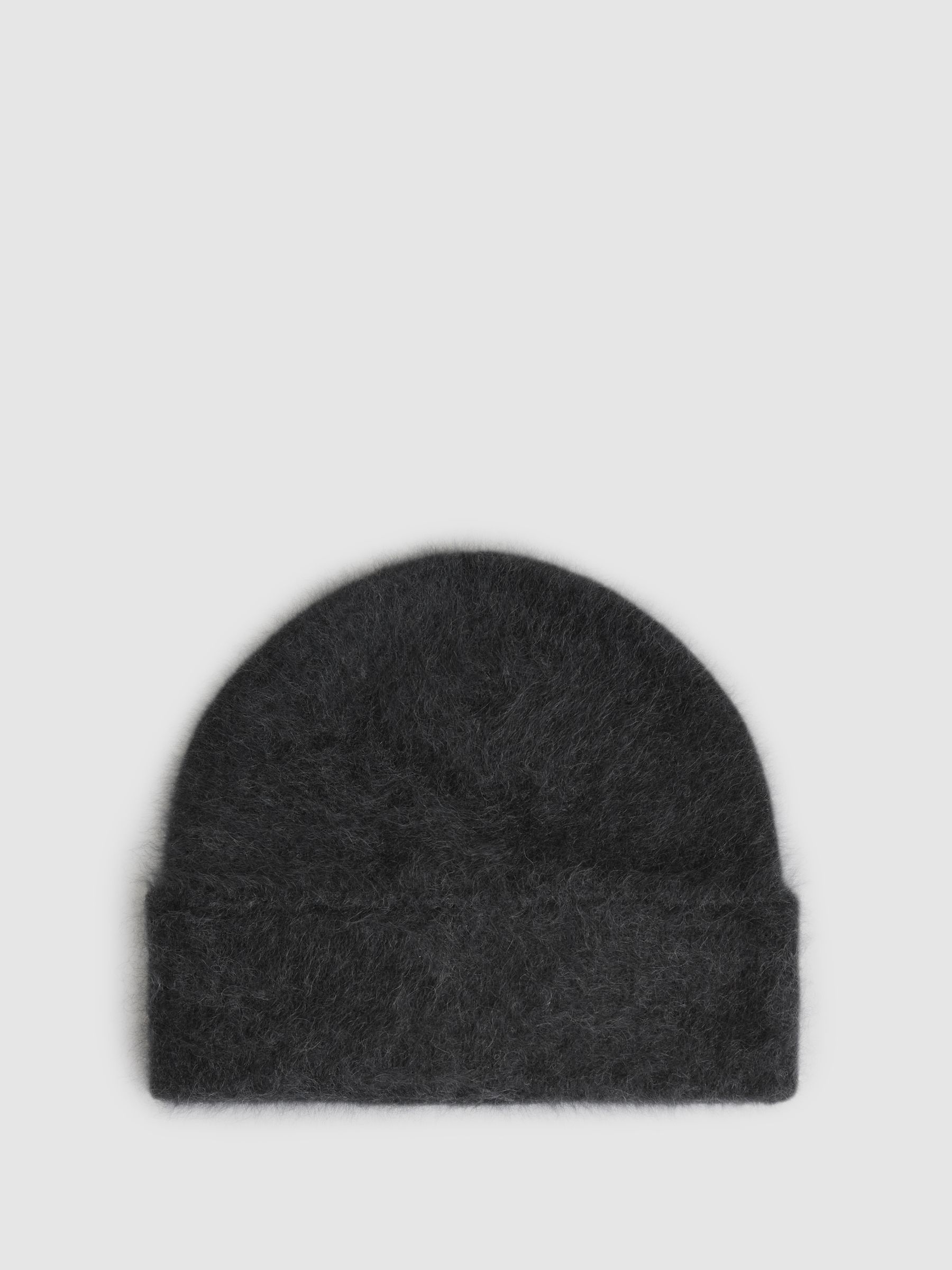 Cashmere Beanie in Charcoal - Image 3 of 4