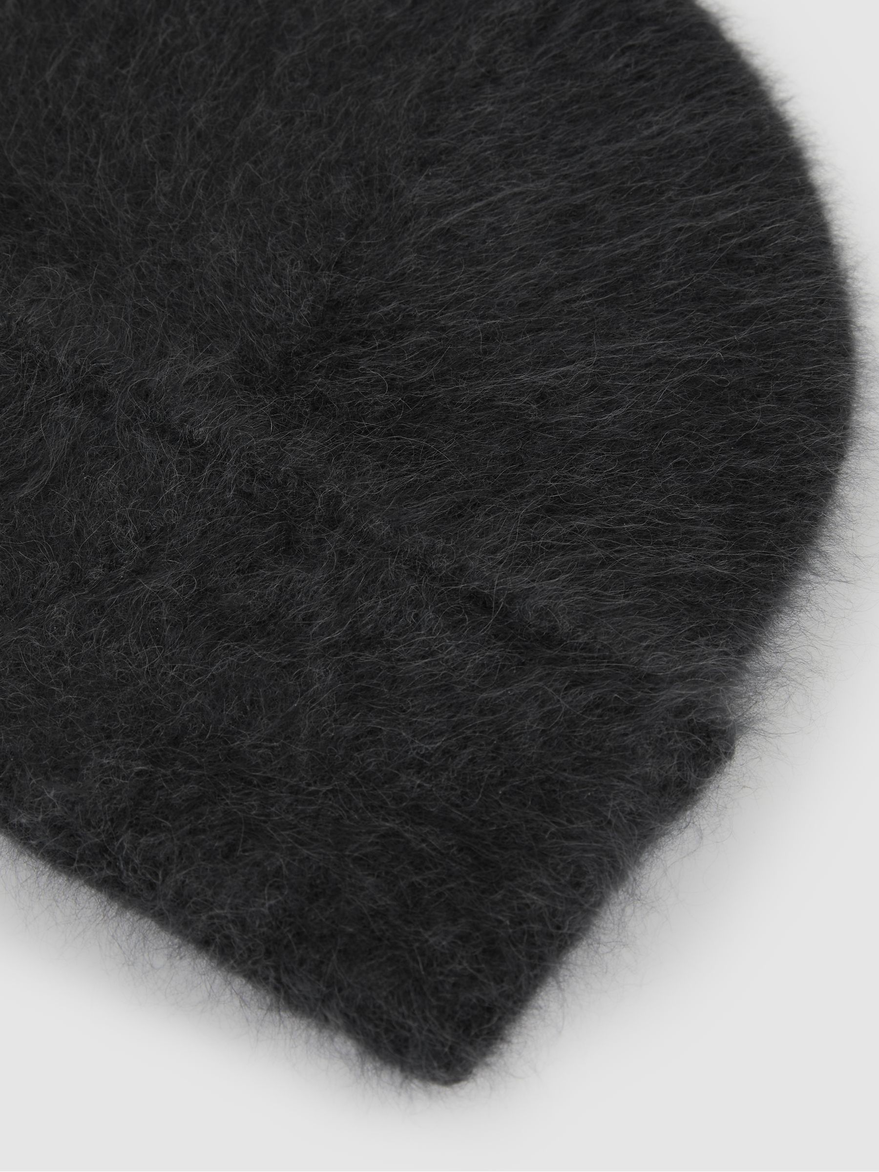 Cashmere Beanie in Charcoal - Image 4 of 4