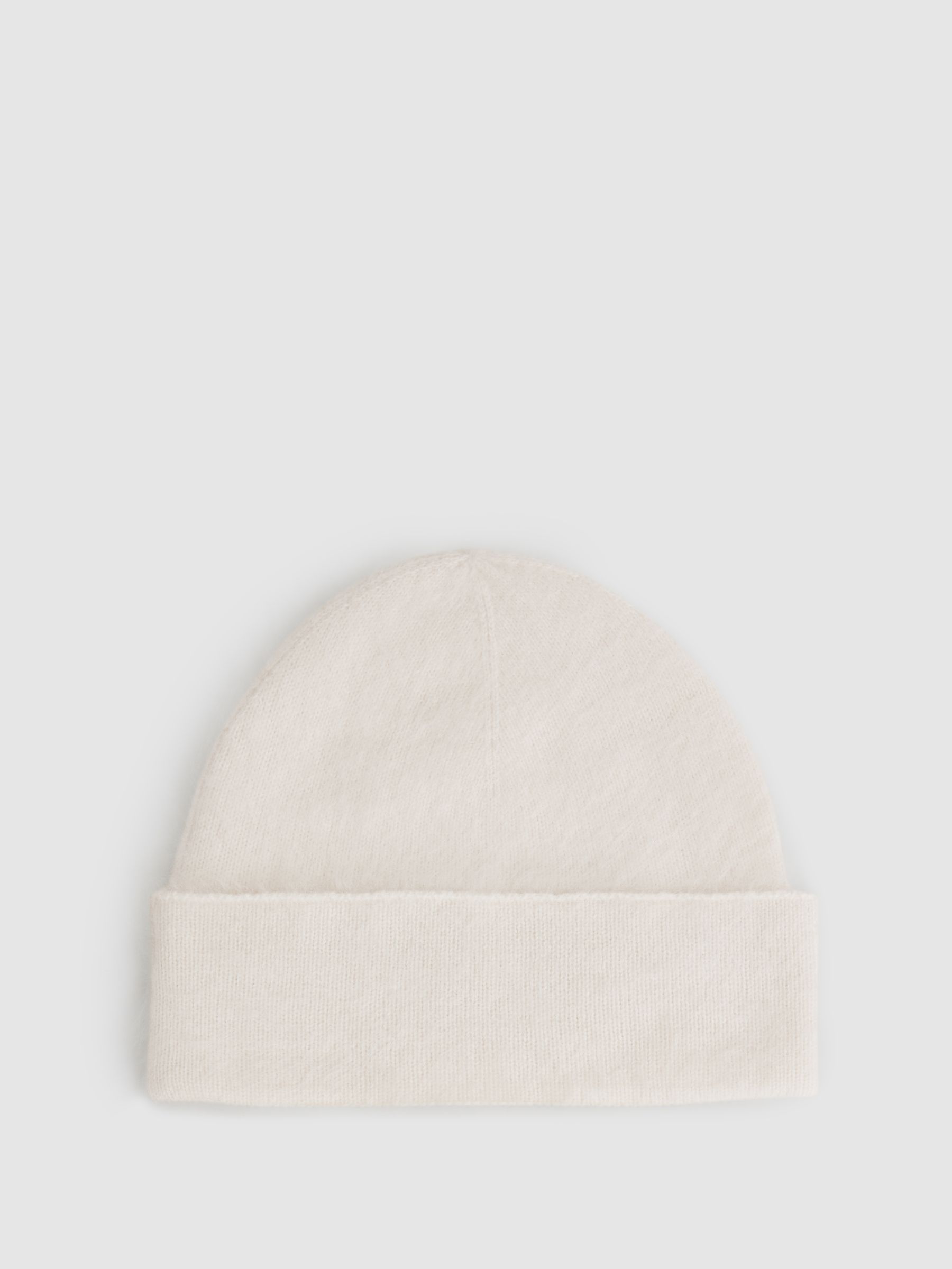 Cashmere Beanie in Cream - Image 1 of 4