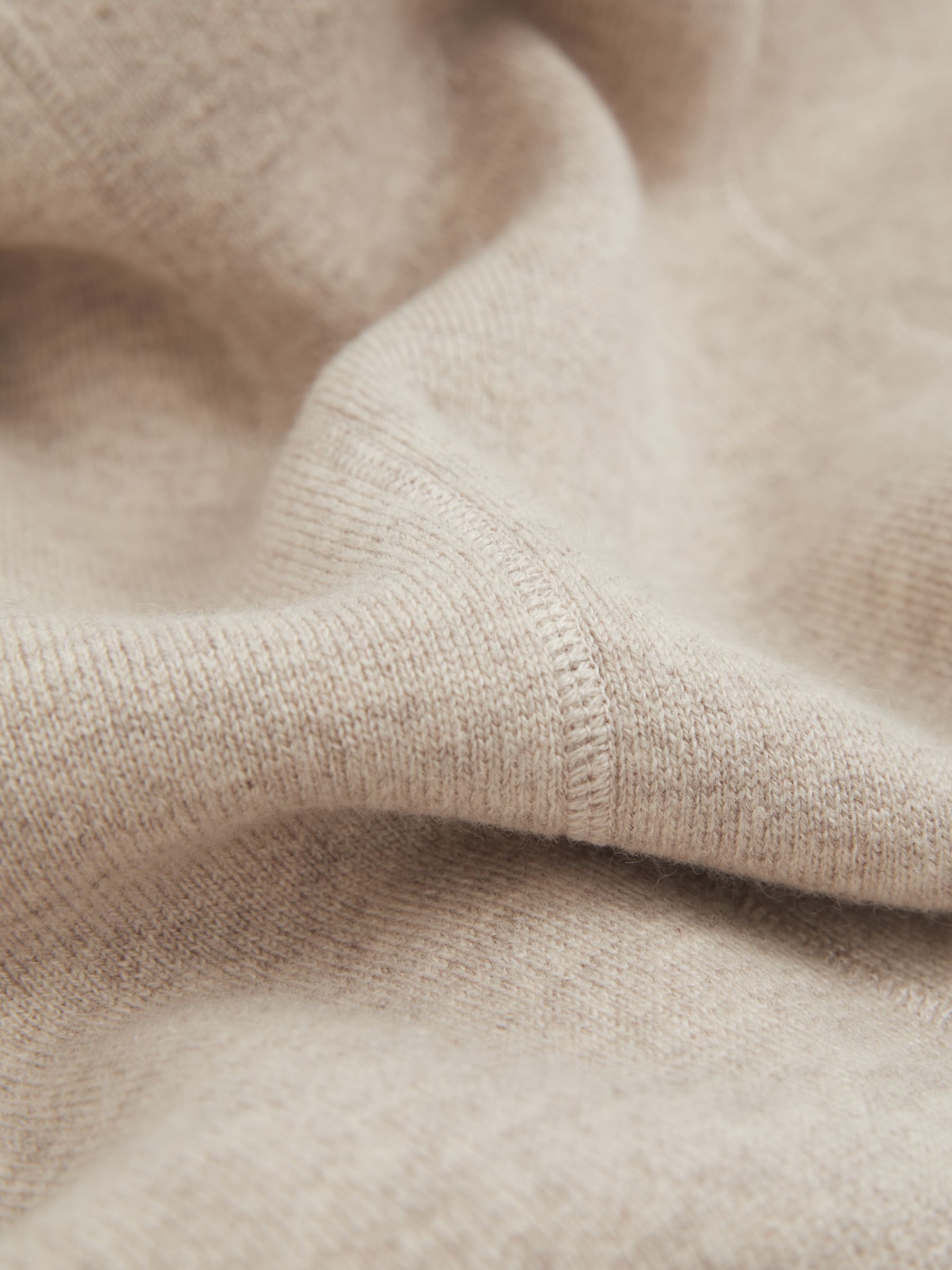 Knitted Mélange Midi Dress With Cashmere in Neutral - Image 8 of 8