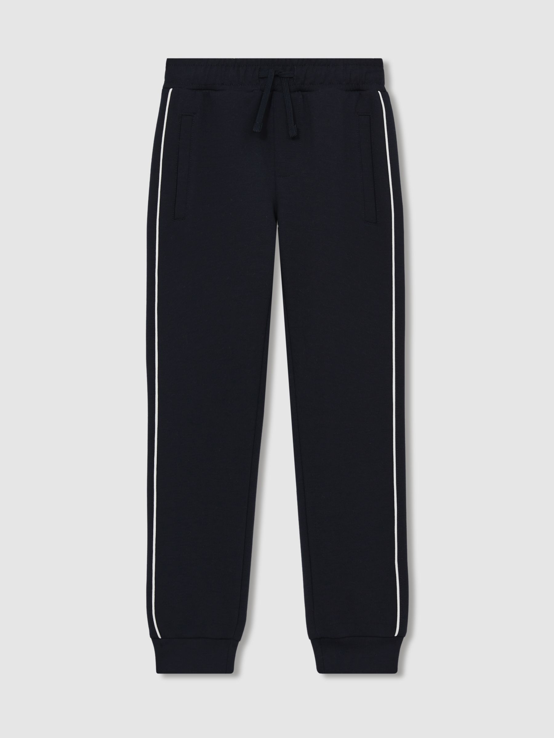 3-9 yrs Joggers in Navy/ Off White - Image 2 of 4