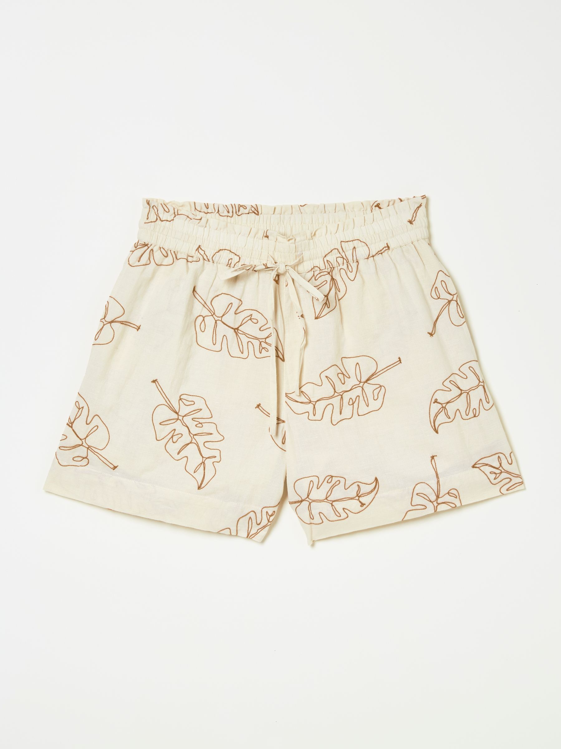 Natural Leaf Embroidered Short - Image 6 of 7