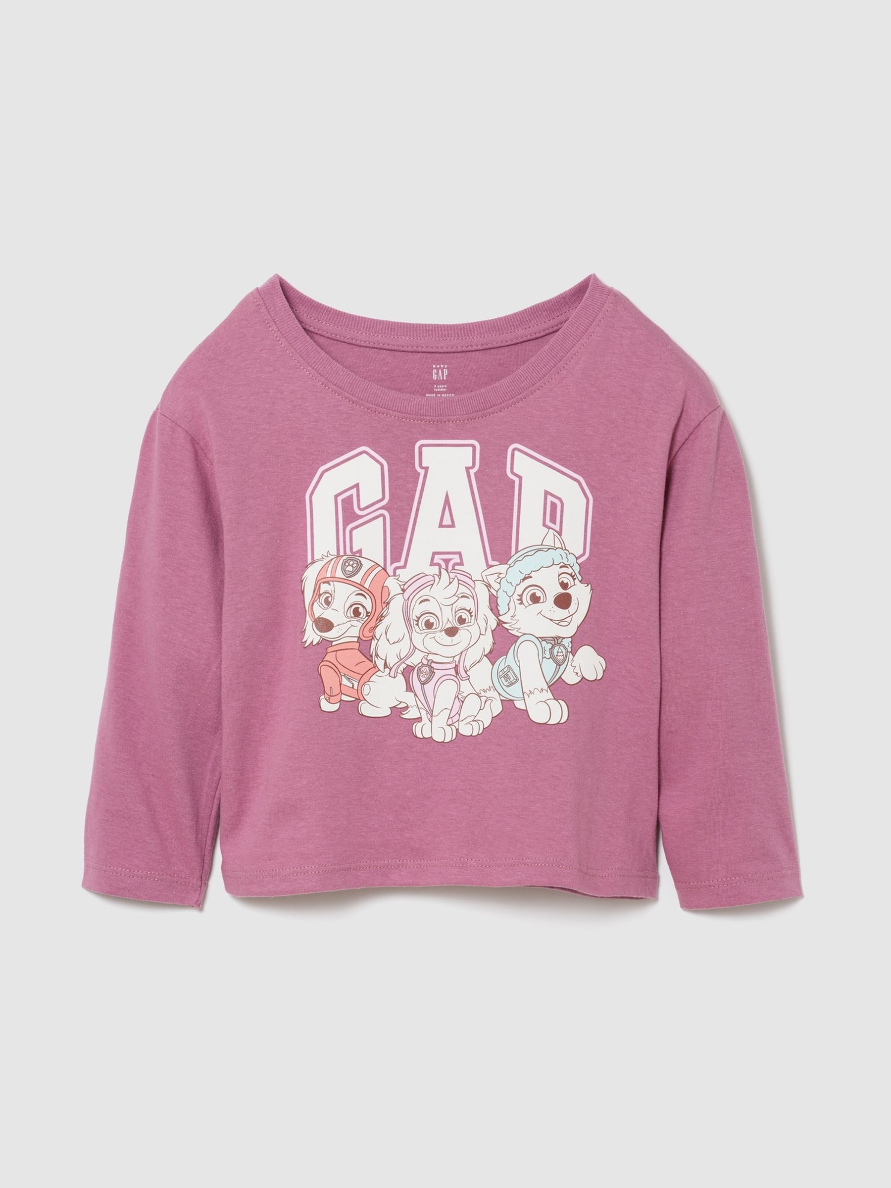 Pink Paw Patrol Logo Long Sleeve T-Shirt - Image 1 of 3