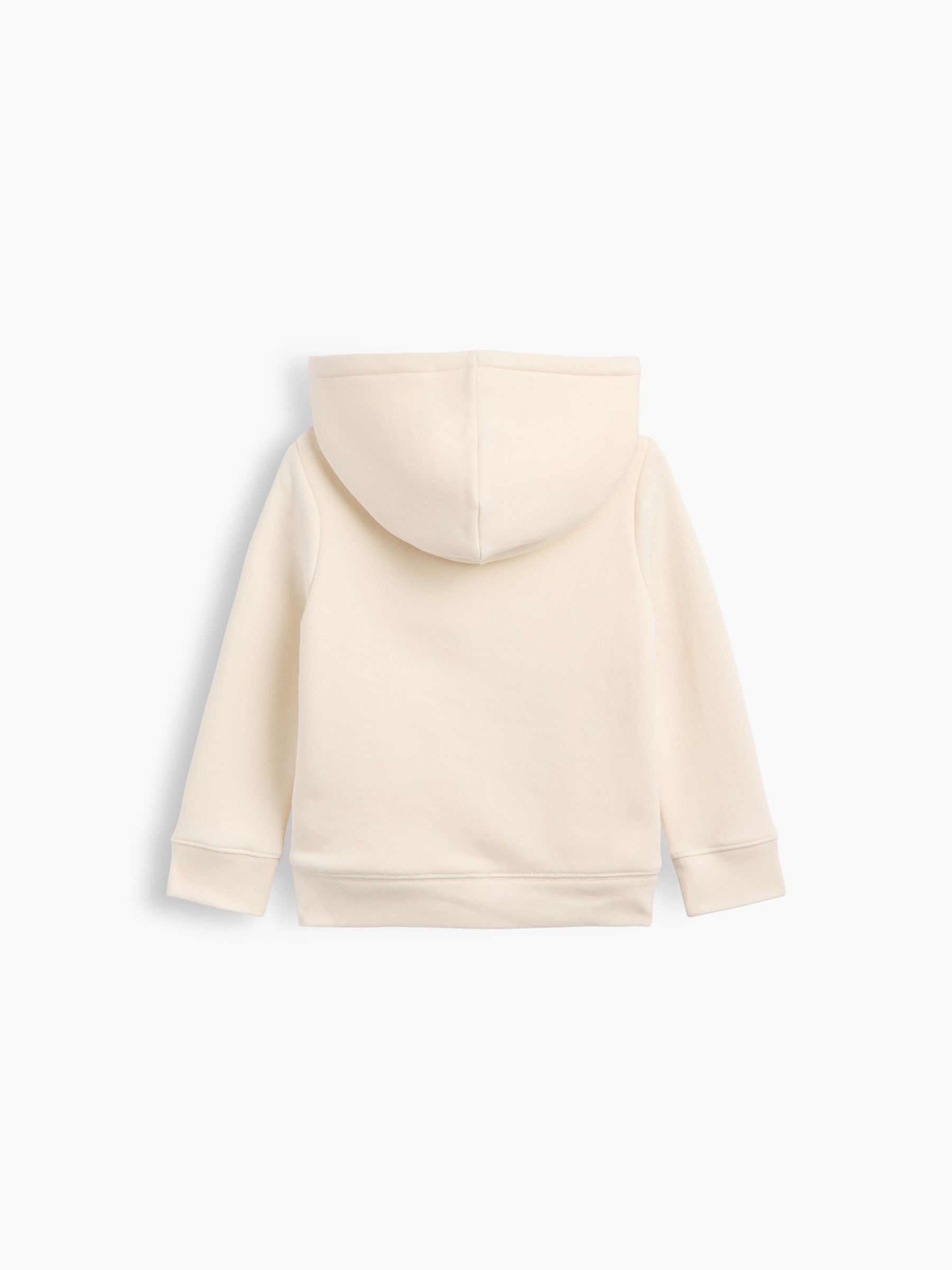Cream Bow Sherpa-Lined Logo Zip-Up Hoodie - Image 2 of 3
