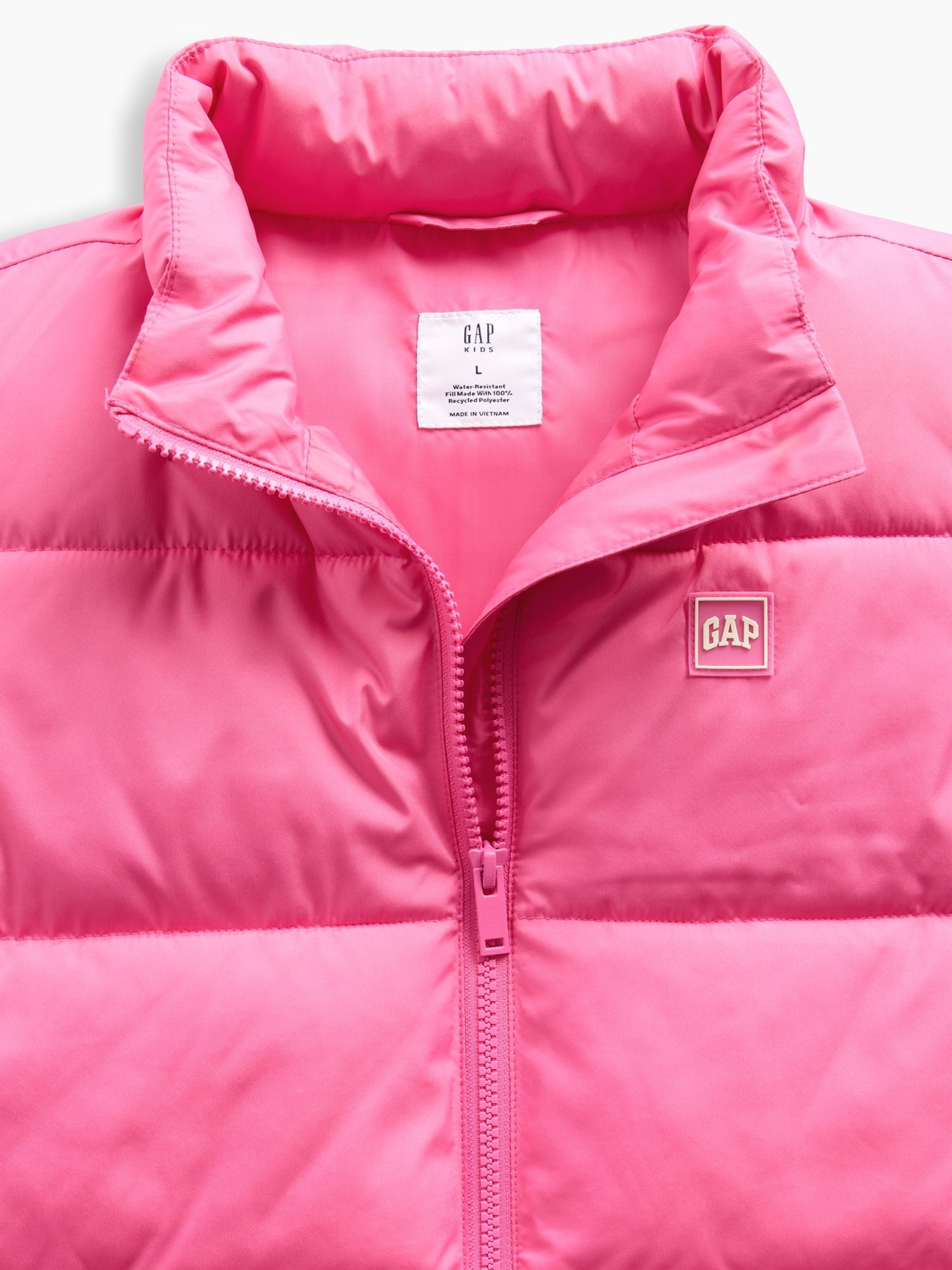 Pink Relaxed Puffer Vest - Image 5 of 5
