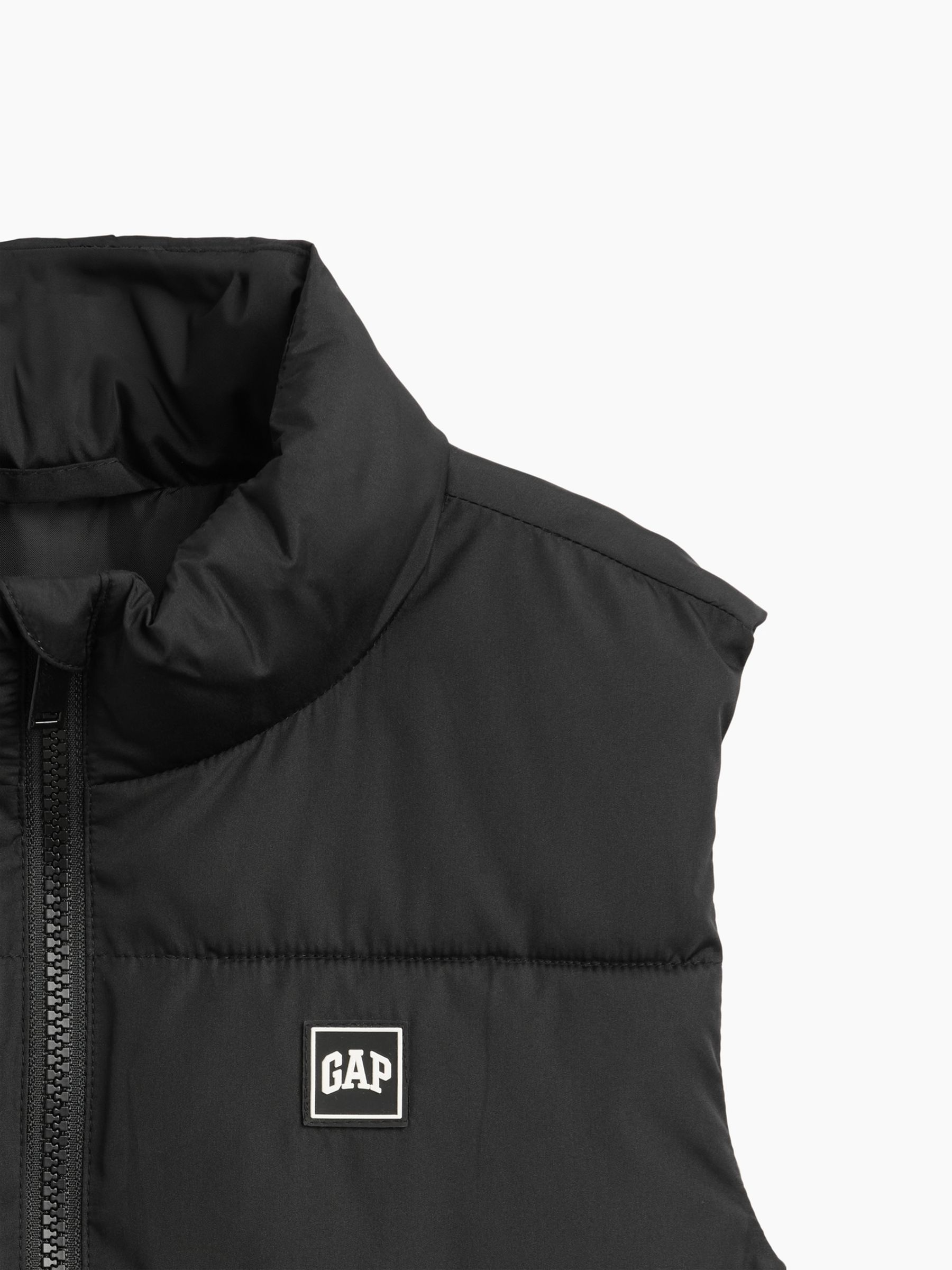 Black Relaxed Puffer Vest - Image 5 of 5 Black Relaxed Puffer Vest - Image 5 of 5