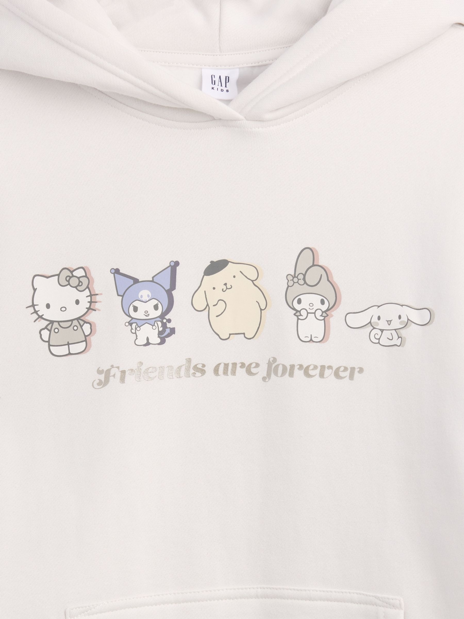 White Vintage Soft Oversized Hello Kitty Hoodie - Image 4 of 4 White Vintage Soft Oversized Hello Kitty Hoodie - Image 4 of 4