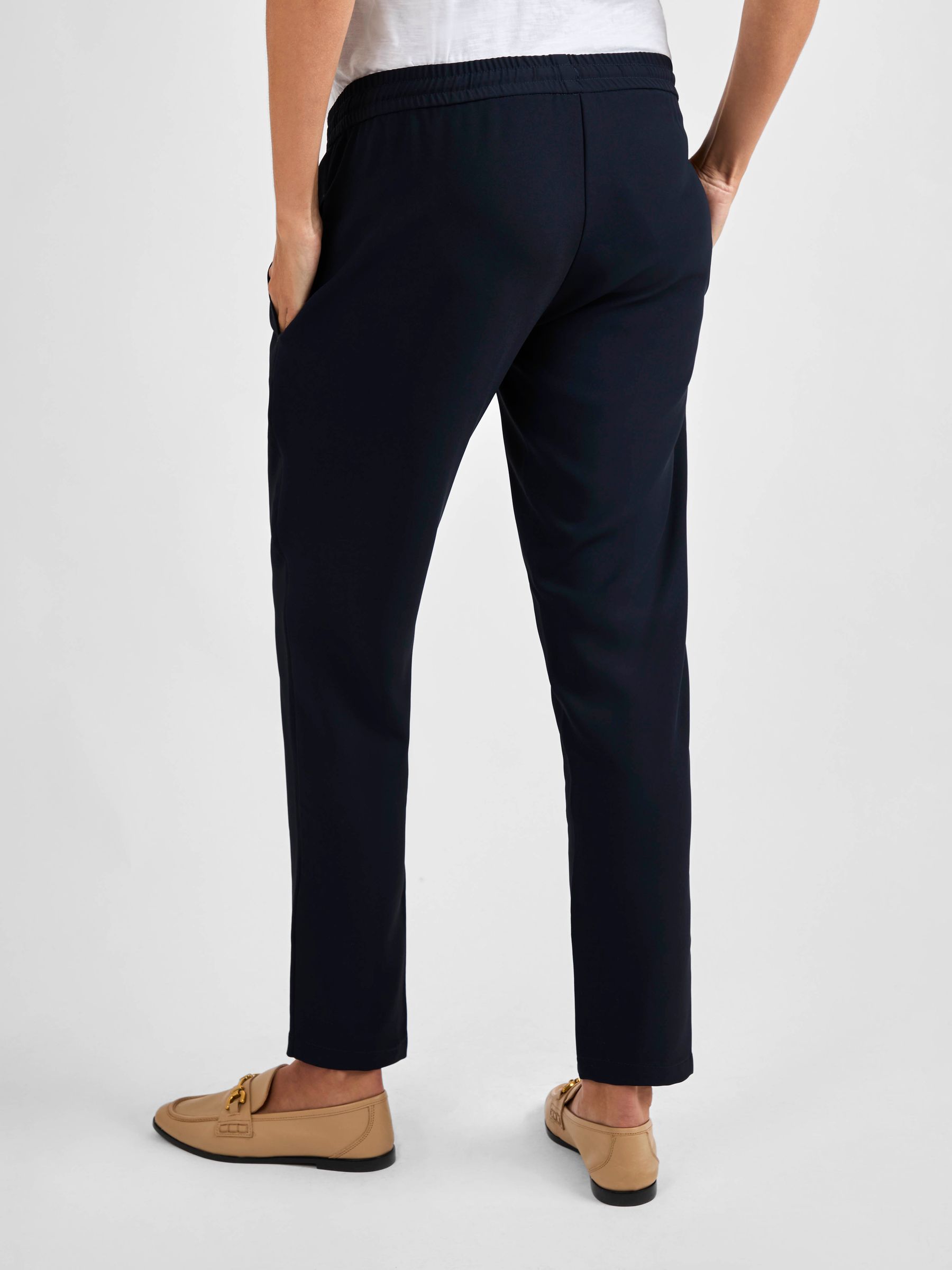Navy Tapered Maternity Trousers - Image 2 of 4