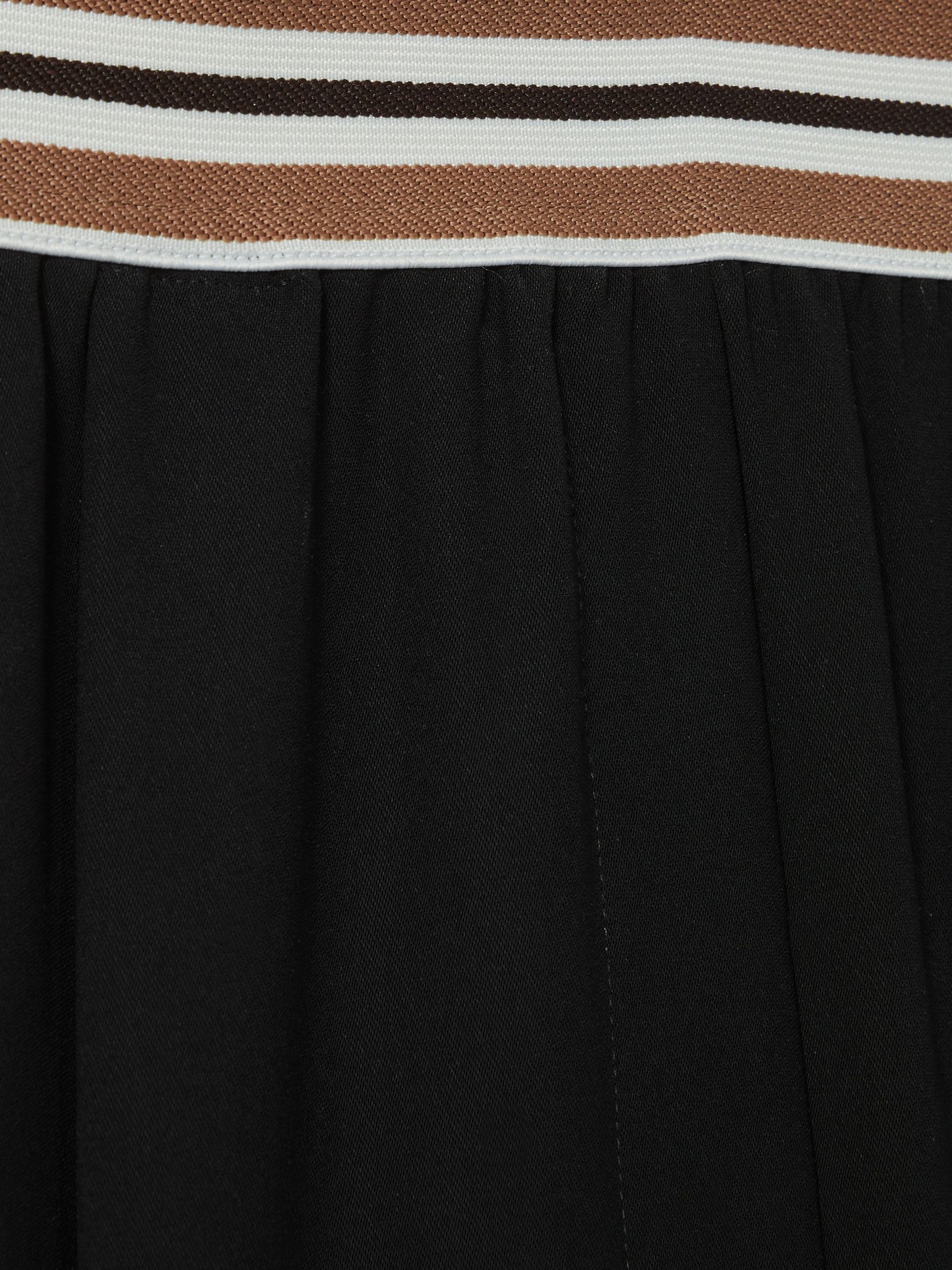 Stripe-Waistband Wide-Leg Trousers in Black - Image 6 of 6