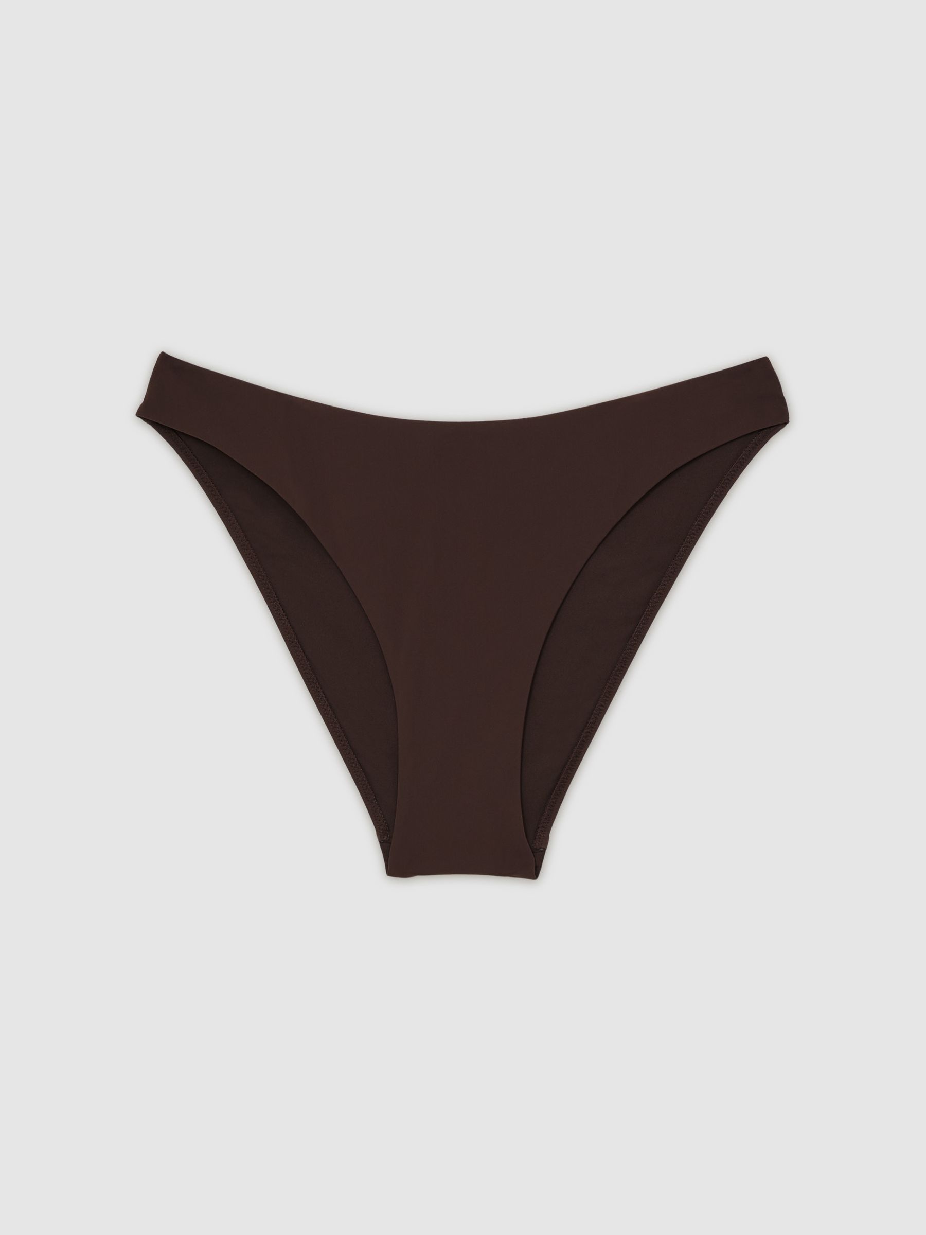 Mid-Rise Bikini Bottoms in Mocha - Image 2 of 5