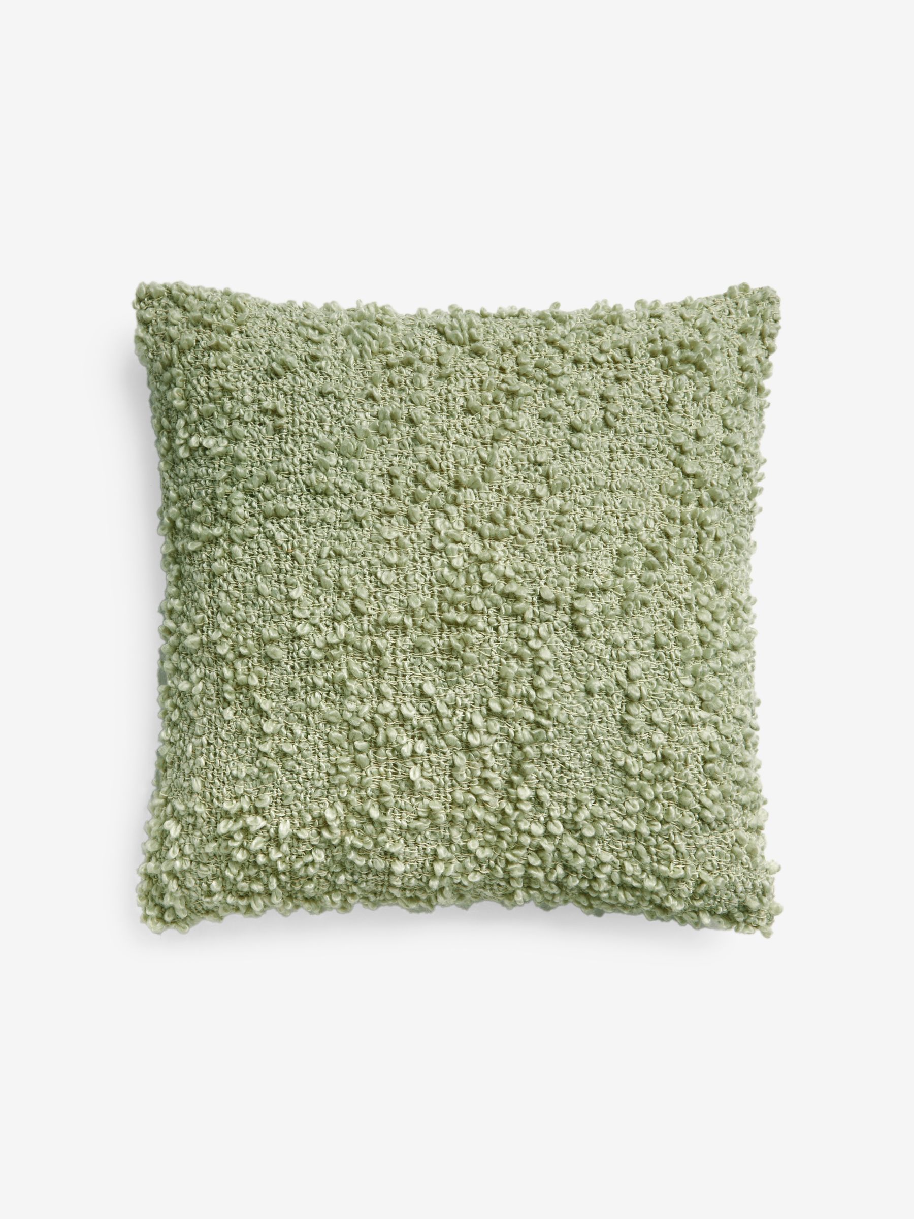 Agda Cosy Boucle Cushion in Mint Green - Image 3 of 3